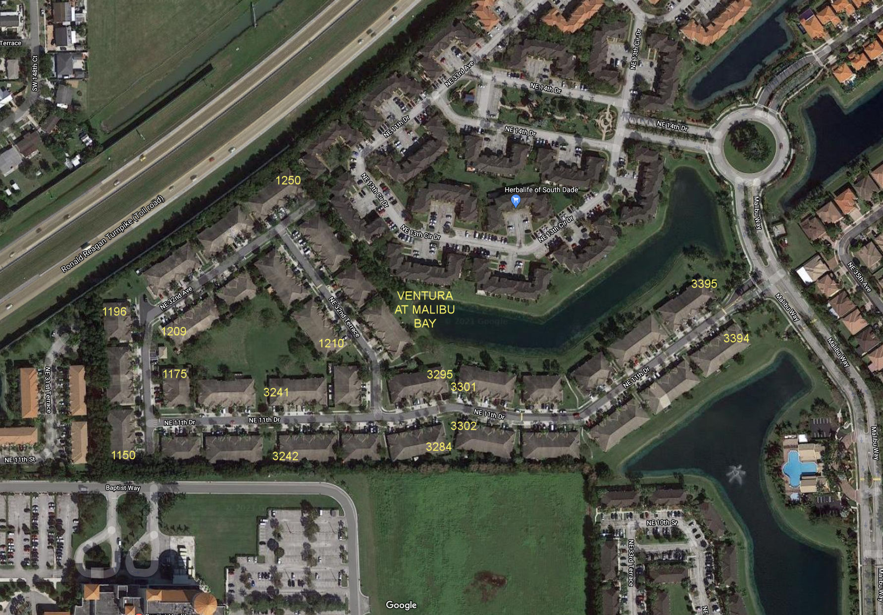 Aerial photo of Ventura at Malibu Bay