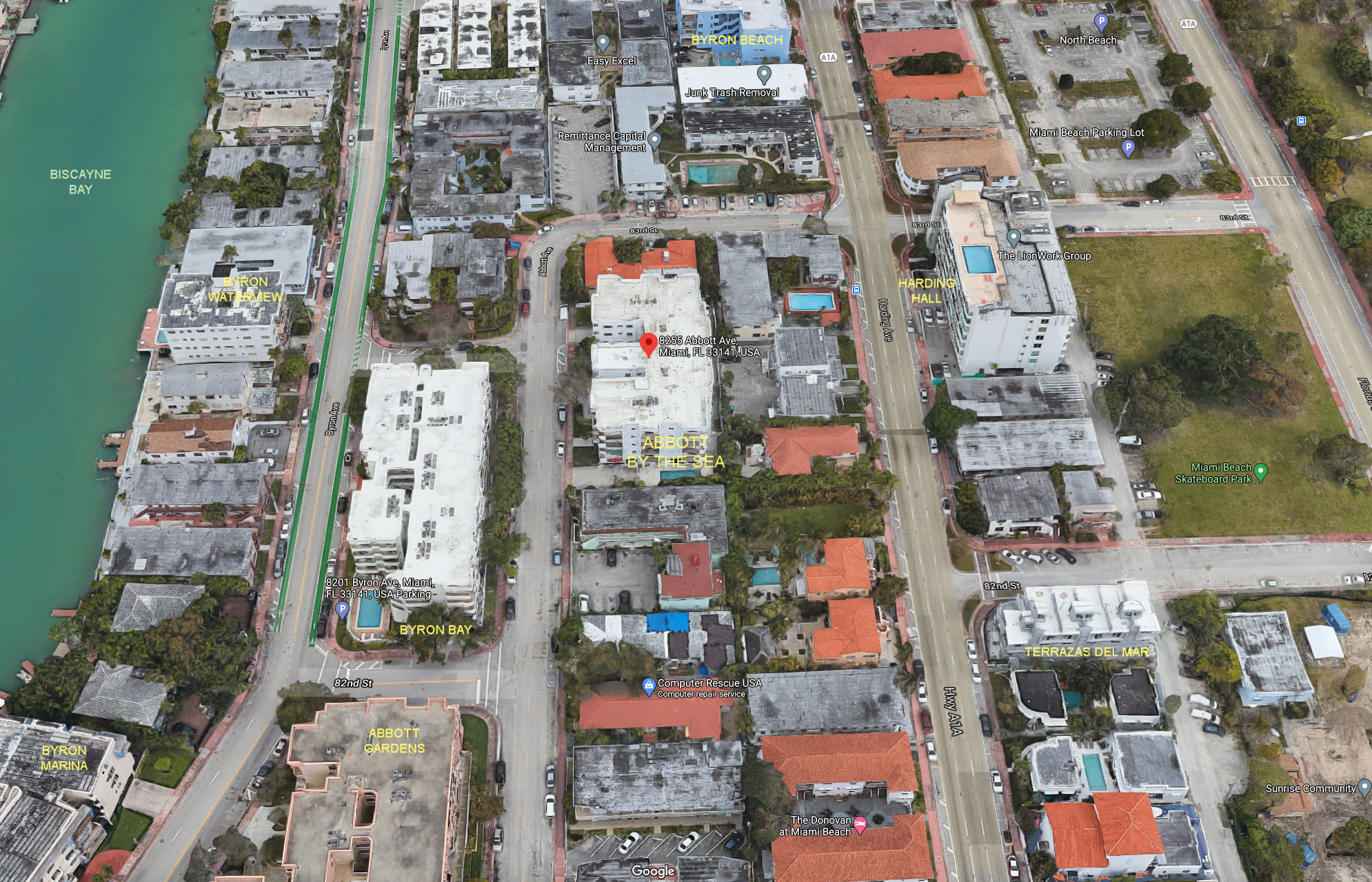 Aerial photo of Abbott by the Sea