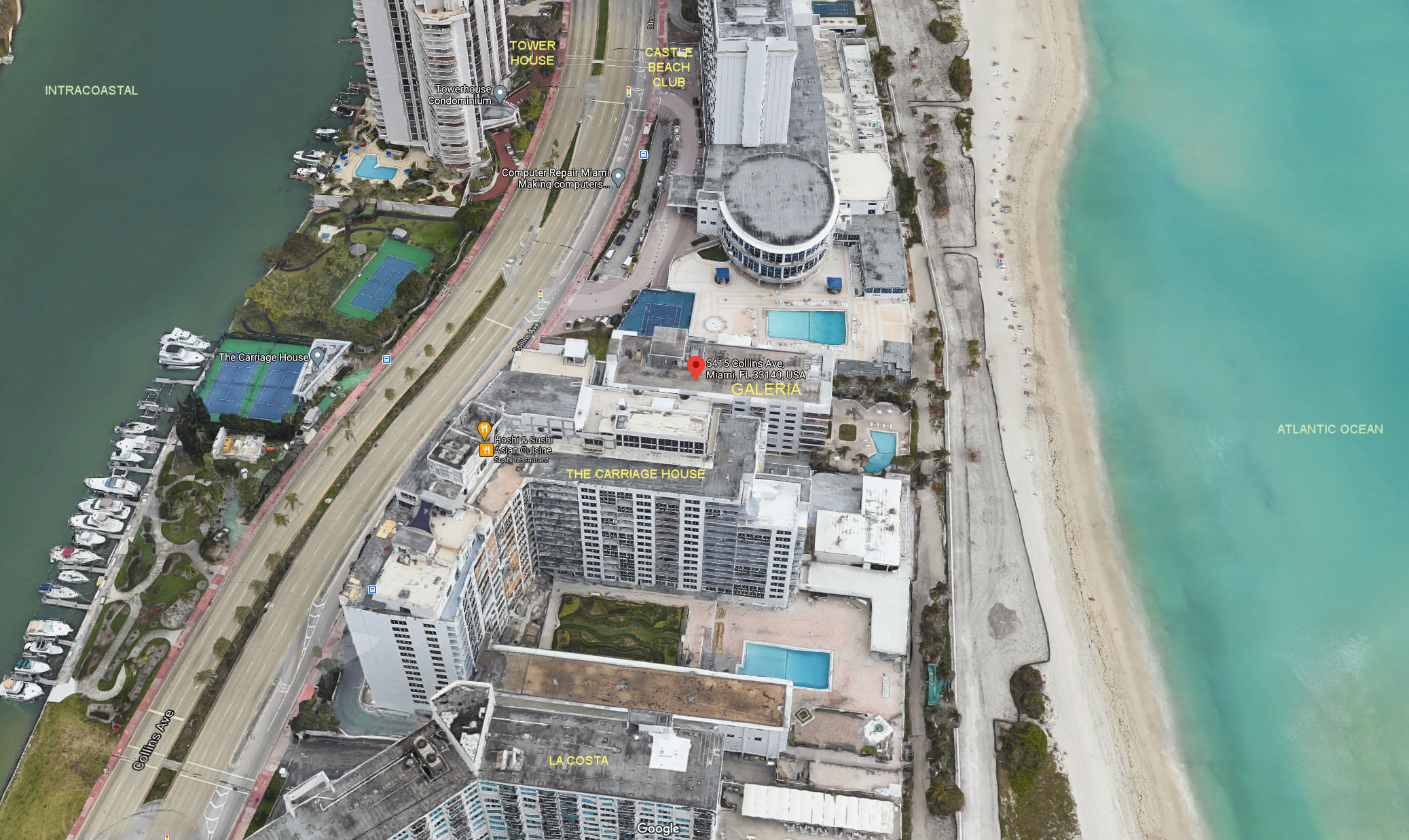 Aerial photo of Galeria