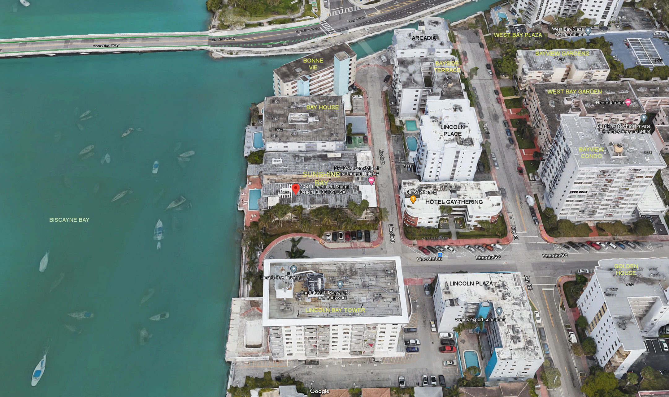 Aerial photo of Sunshine Bay