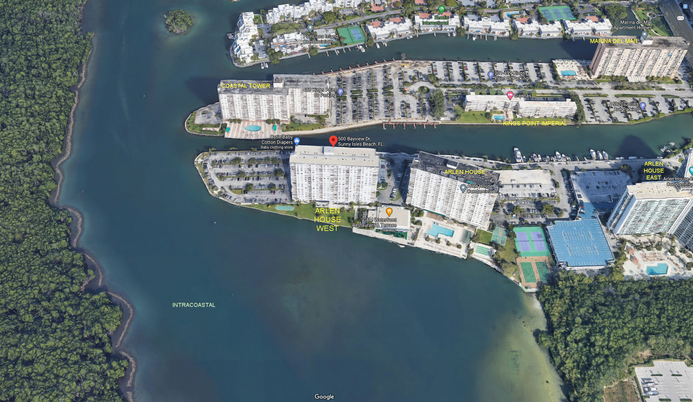 Aerial photo of Arlen House West