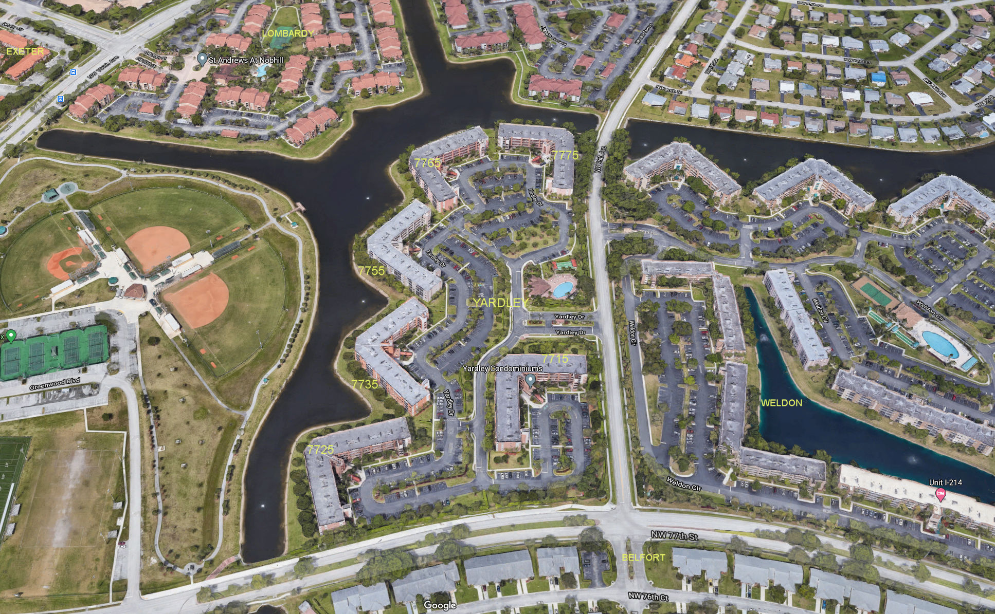 Aerial photo of Yardley A-F (Kings Point)