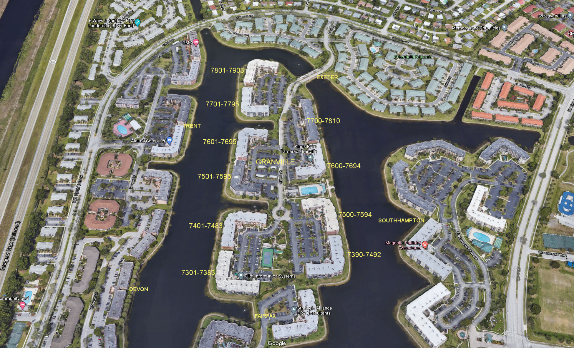 Aerial photo of Granville (Kings Point)