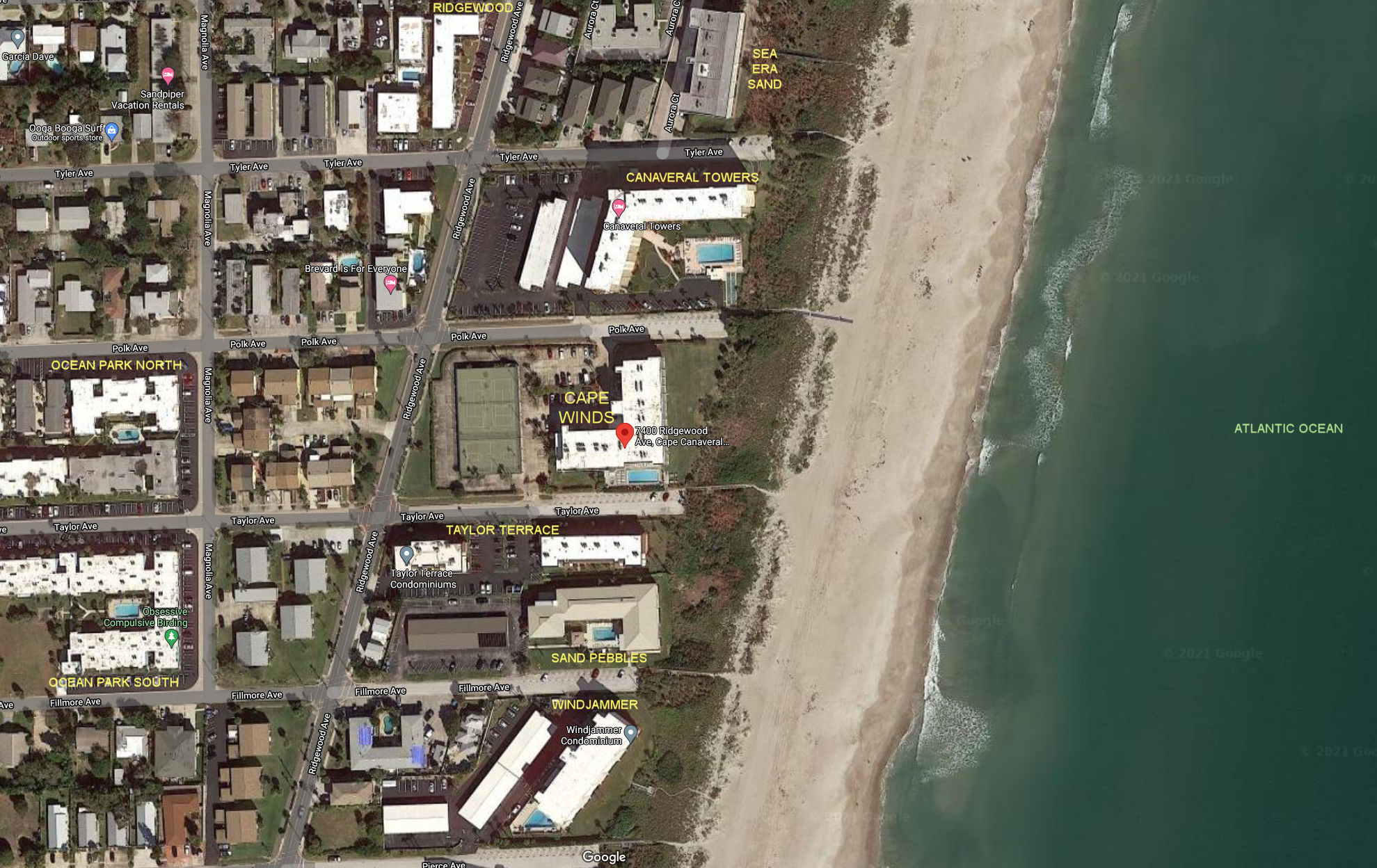 Aerial photo of Cape Winds