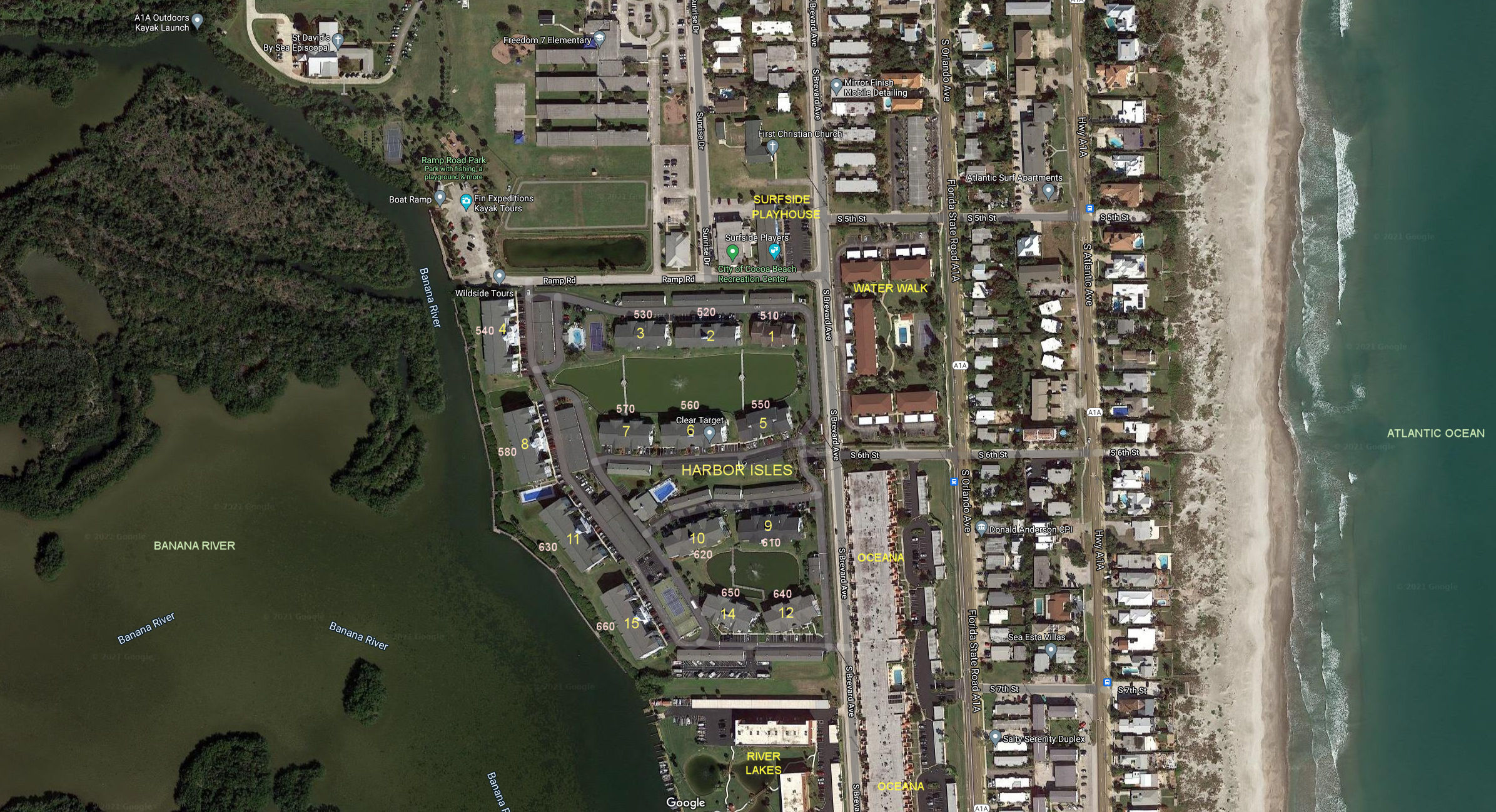 Aerial photo of Harbor Isles I & II