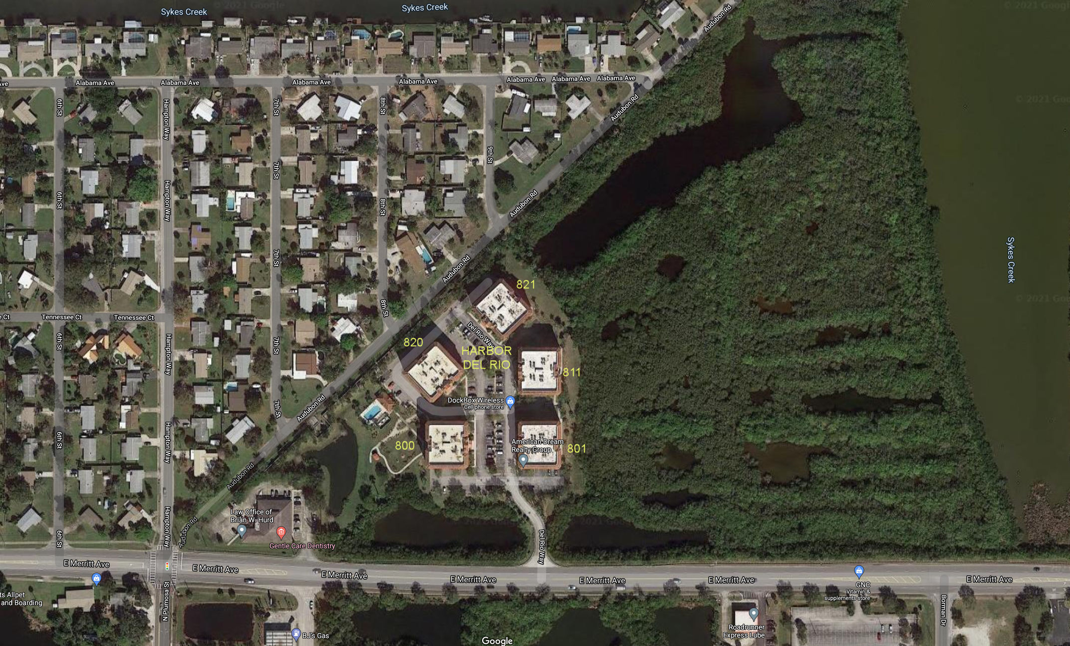 Aerial photo of Harbor del Rio