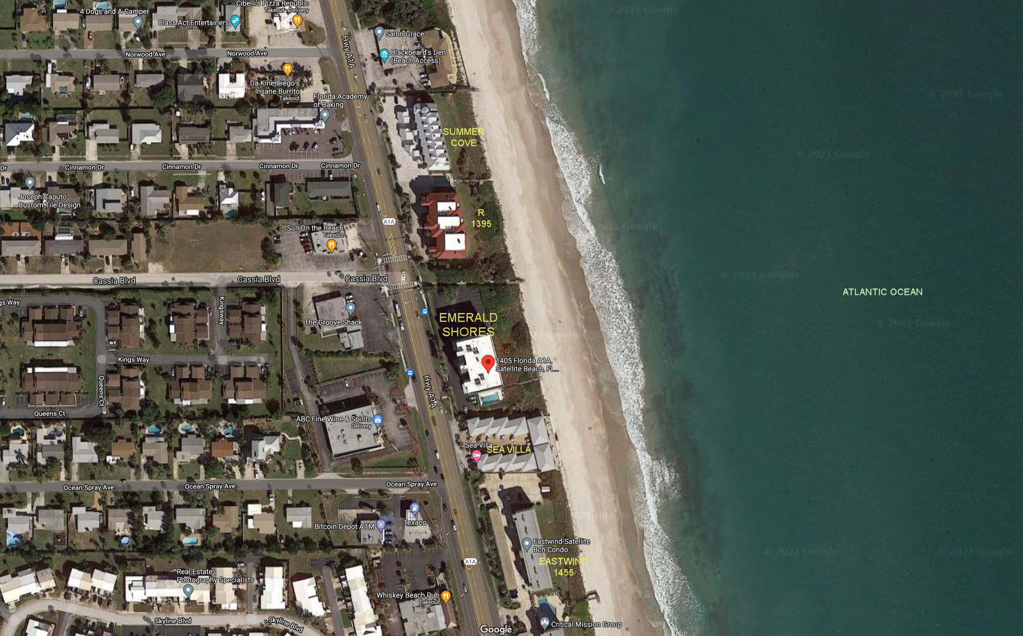 Aerial photo of Emerald Shores