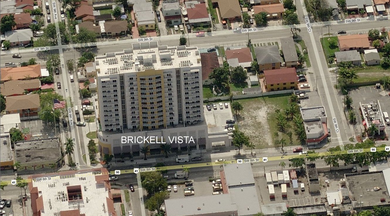 Aerial photo of Brickell Vista