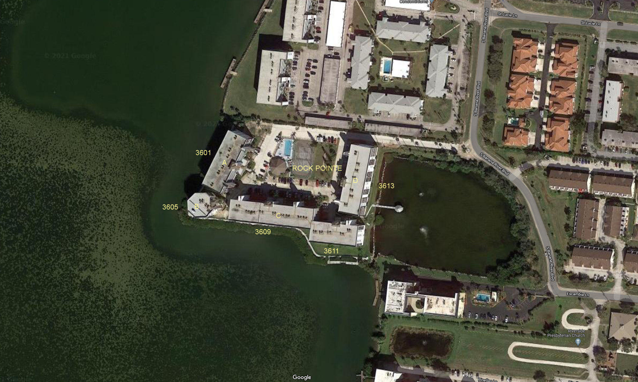 Aerial photo of Rock Pointe 3601 3605 3609 3611&3613