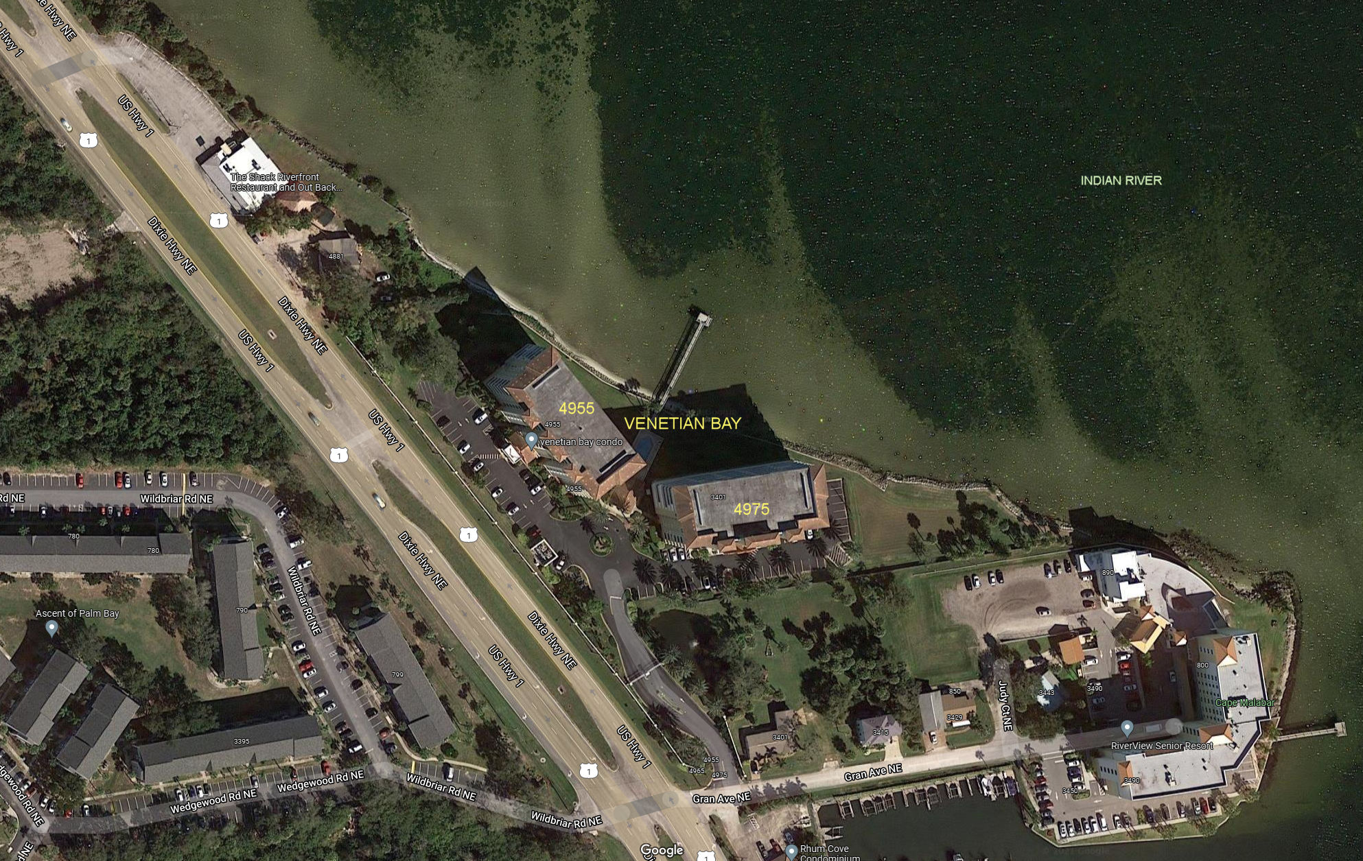 Aerial photo of Venetian Bay 4955&4975