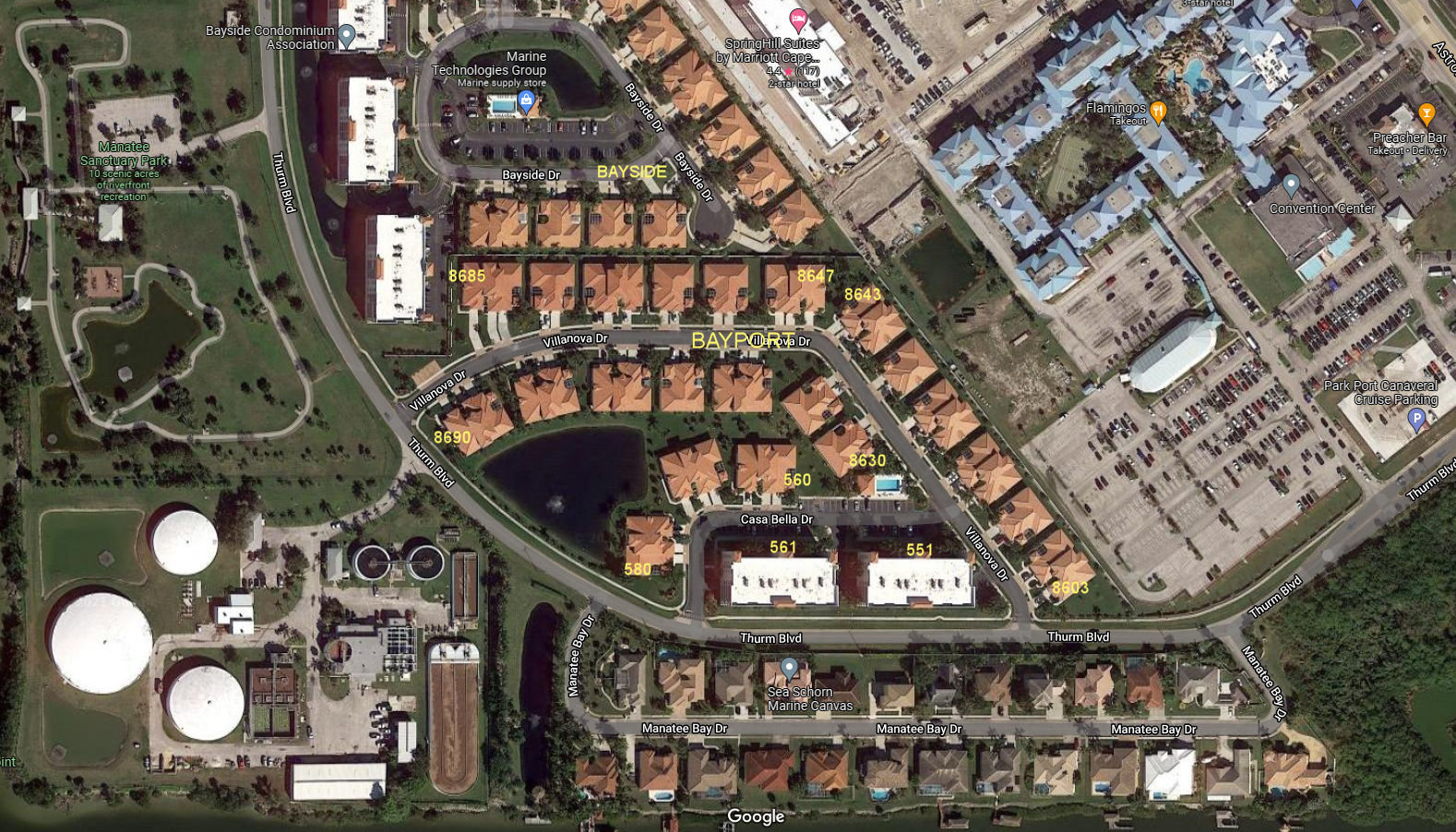 Aerial photo of Bayport