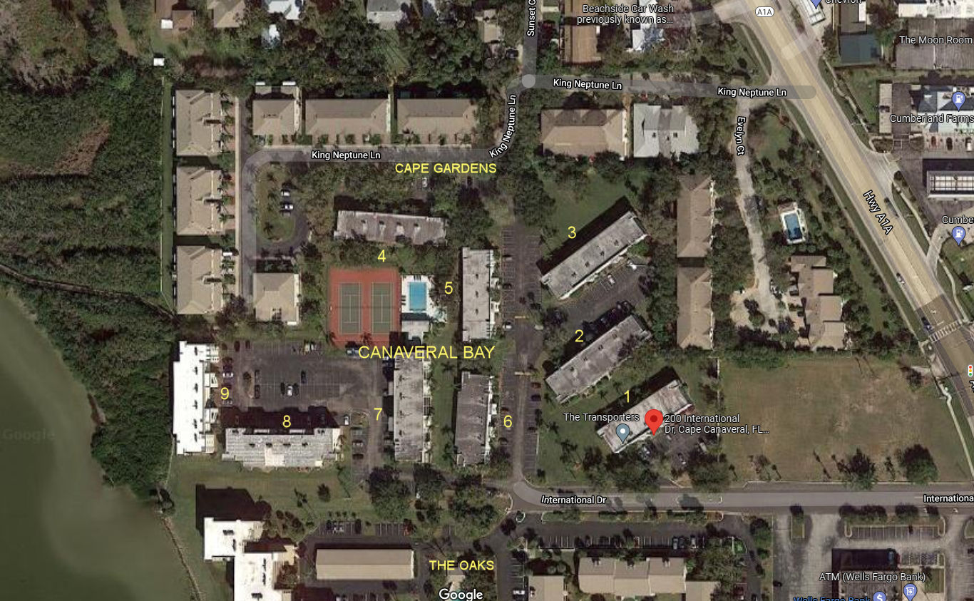 Aerial photo of Canaveral Bay