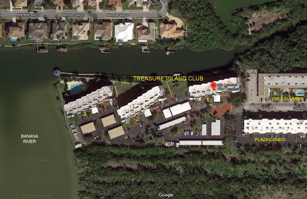 Aerial photo of Treasure Island Club 1 2&3