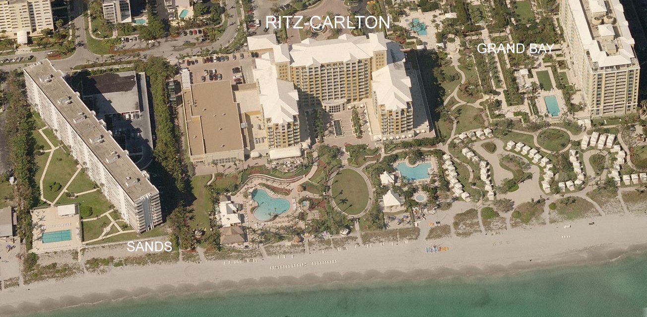 Aerial photo of Ritz Carlton Key Biscayne