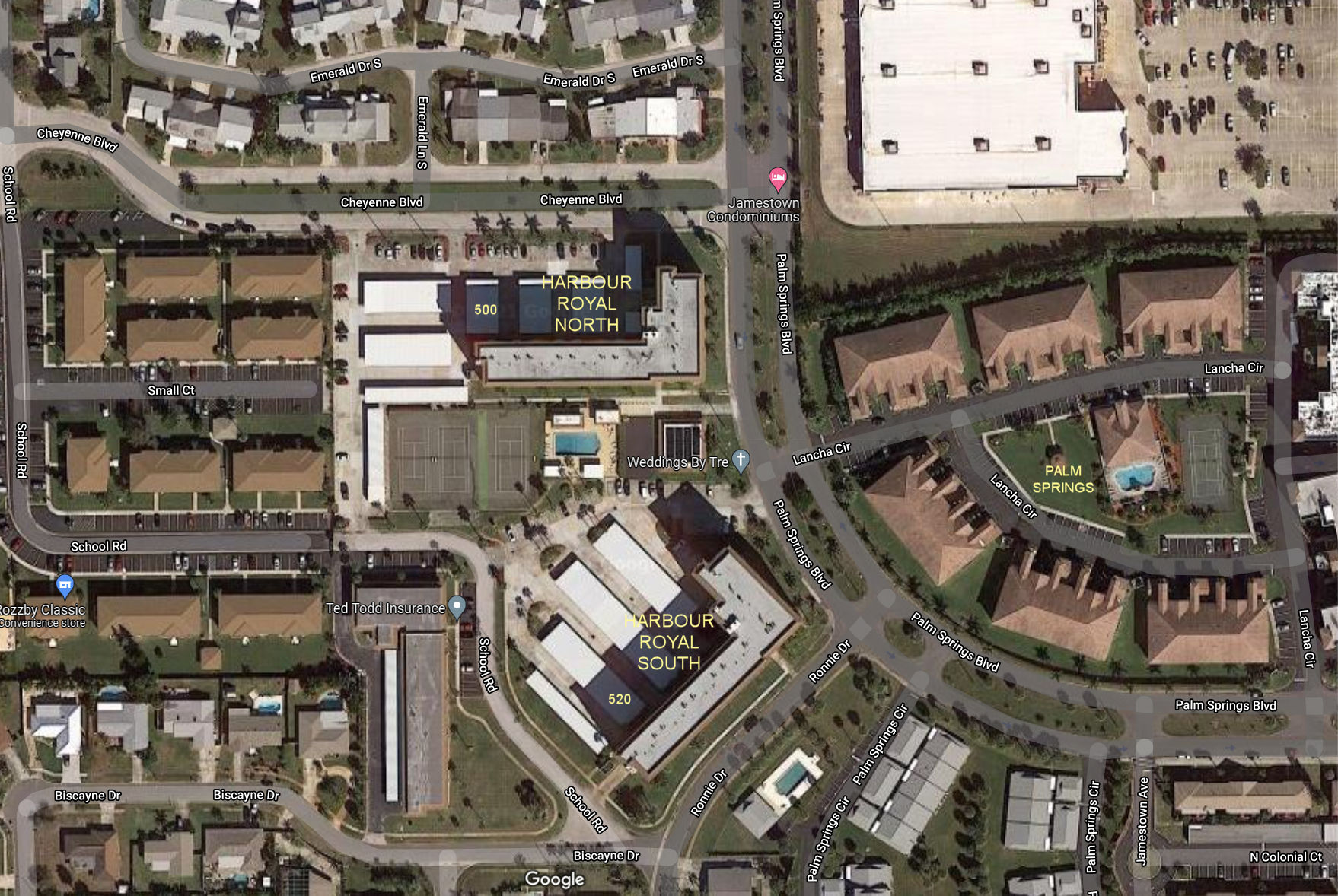 Aerial photo of Harbour Royale North