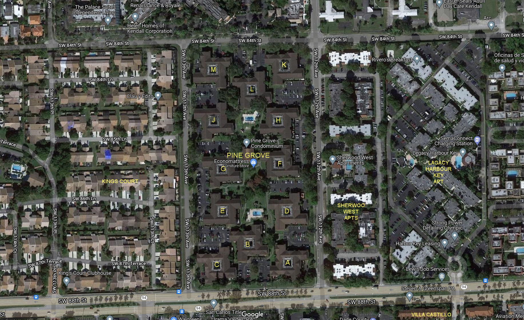 Aerial photo of Pine Grove (A to M)