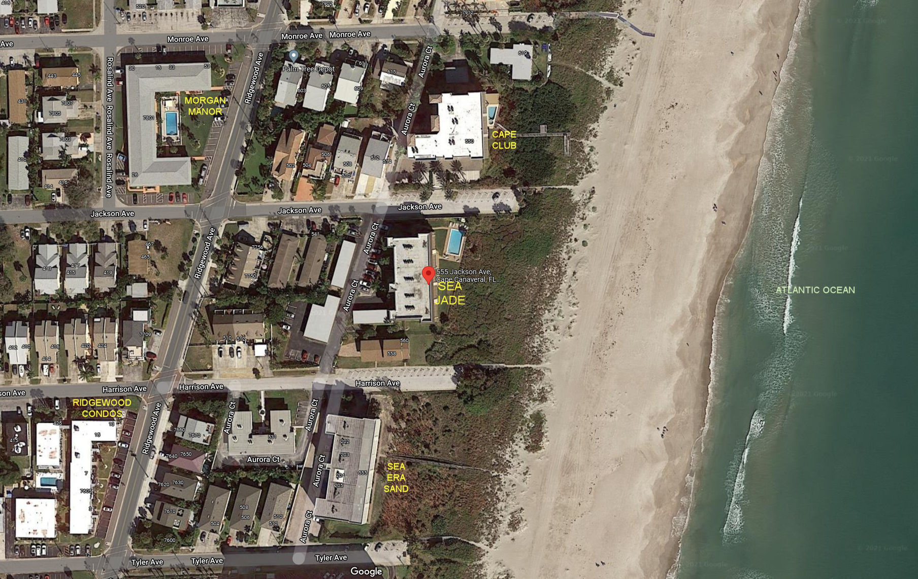 Aerial photo of Sea Jade