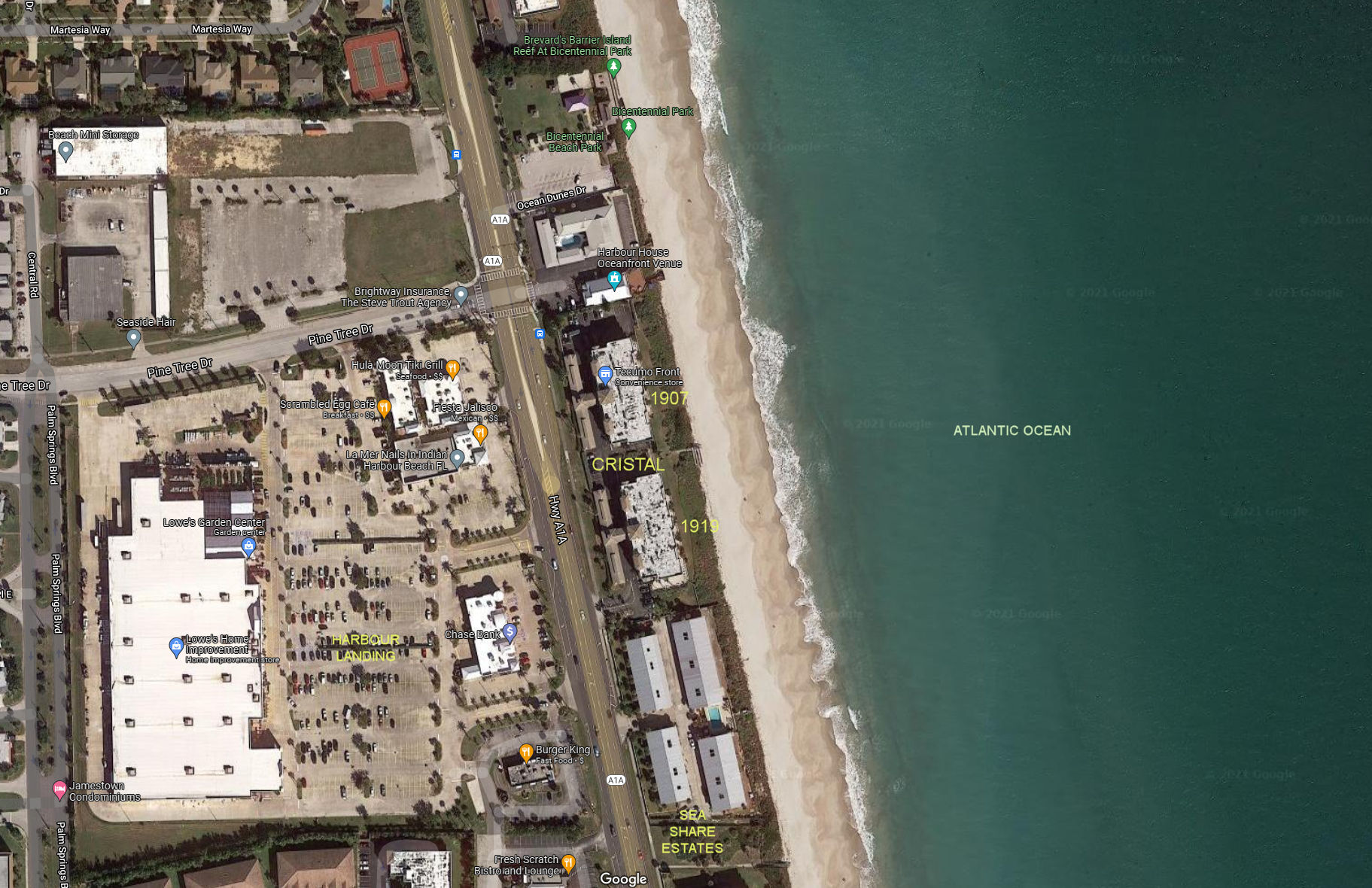 Aerial photo of Cristal (N&S)