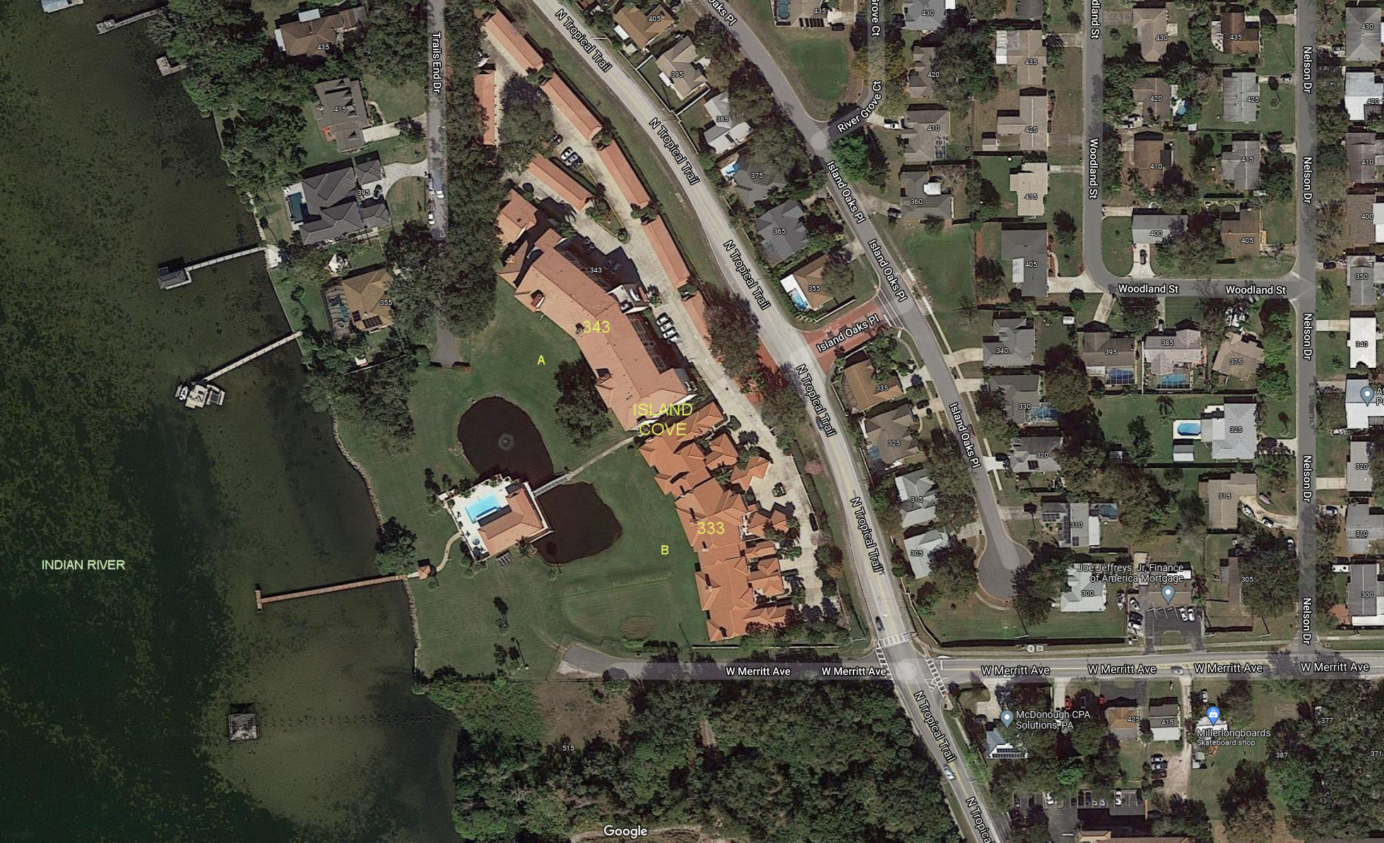 Aerial photo of Island Cove (A&B)