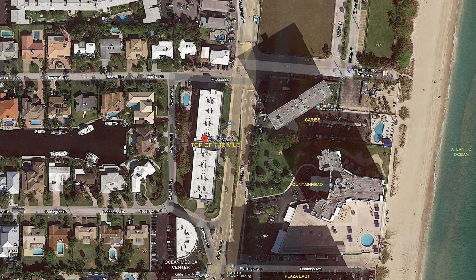 Aerial photo of Top of the Mile