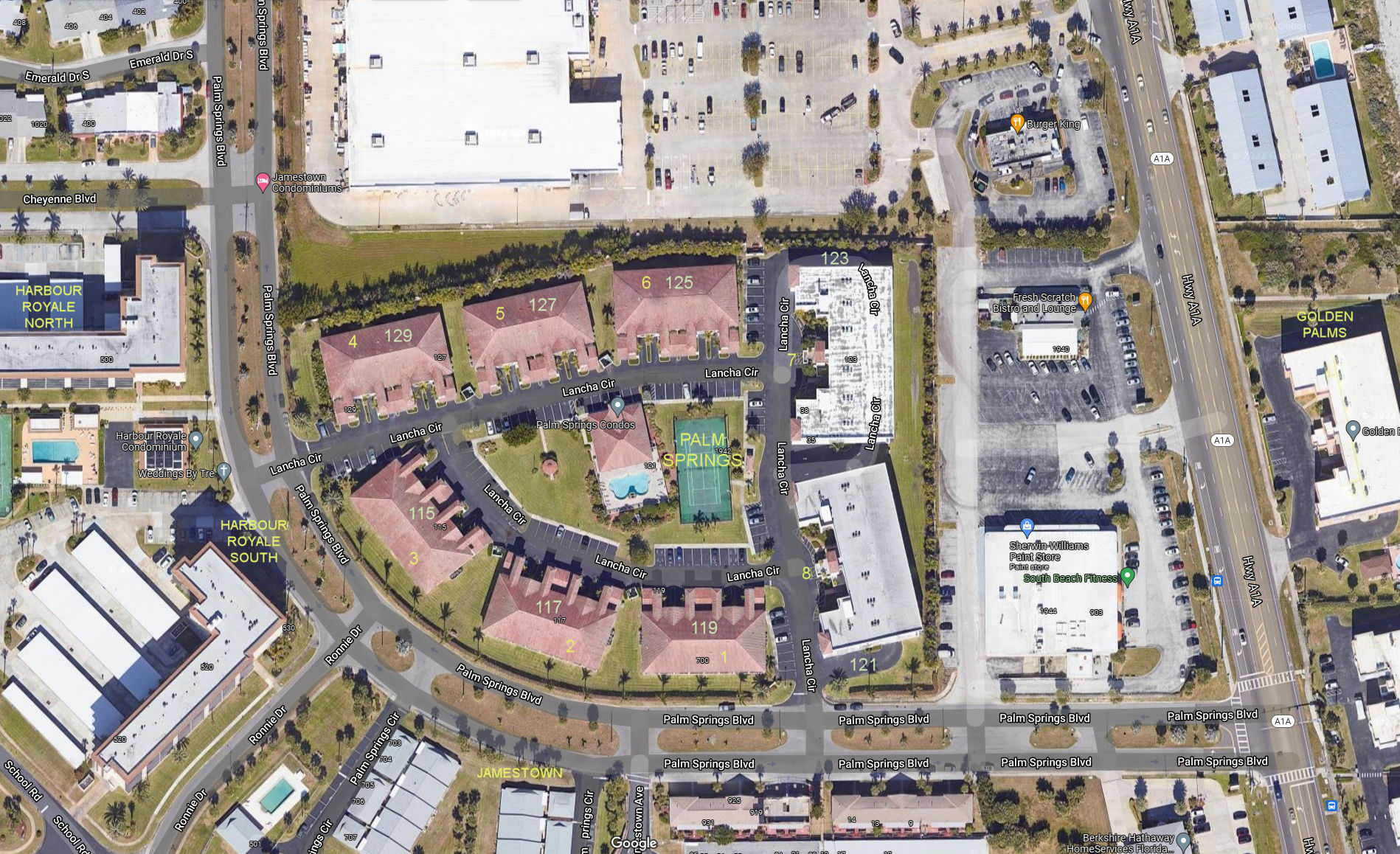 Aerial photo of Palm Springs