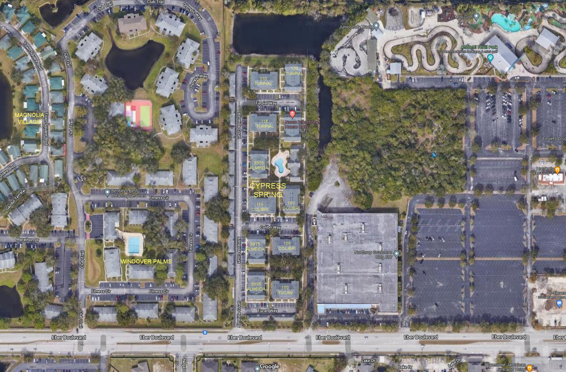 Aerial photo of Cypress Springs