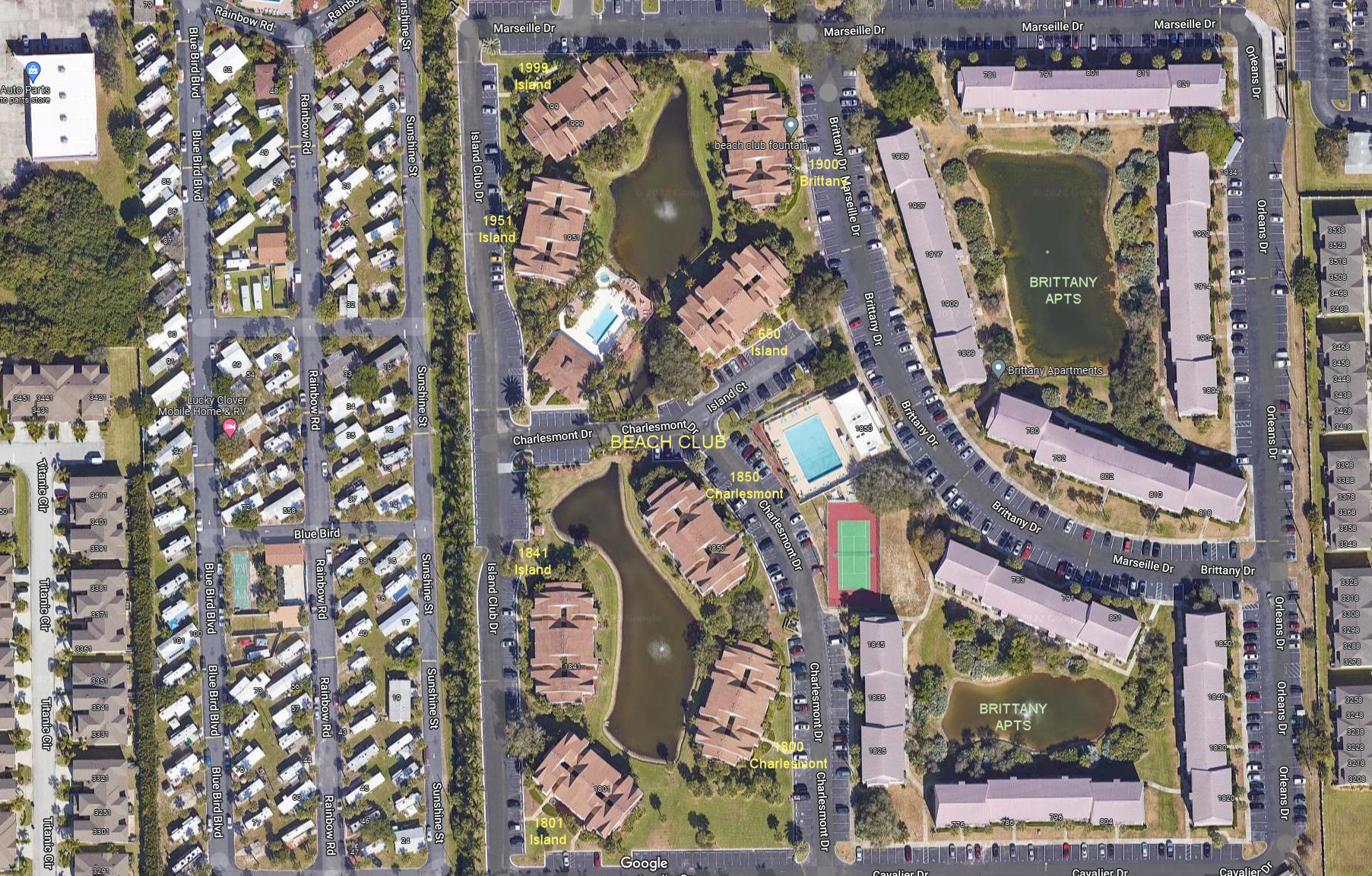 Aerial photo of Beach Club (1-8)