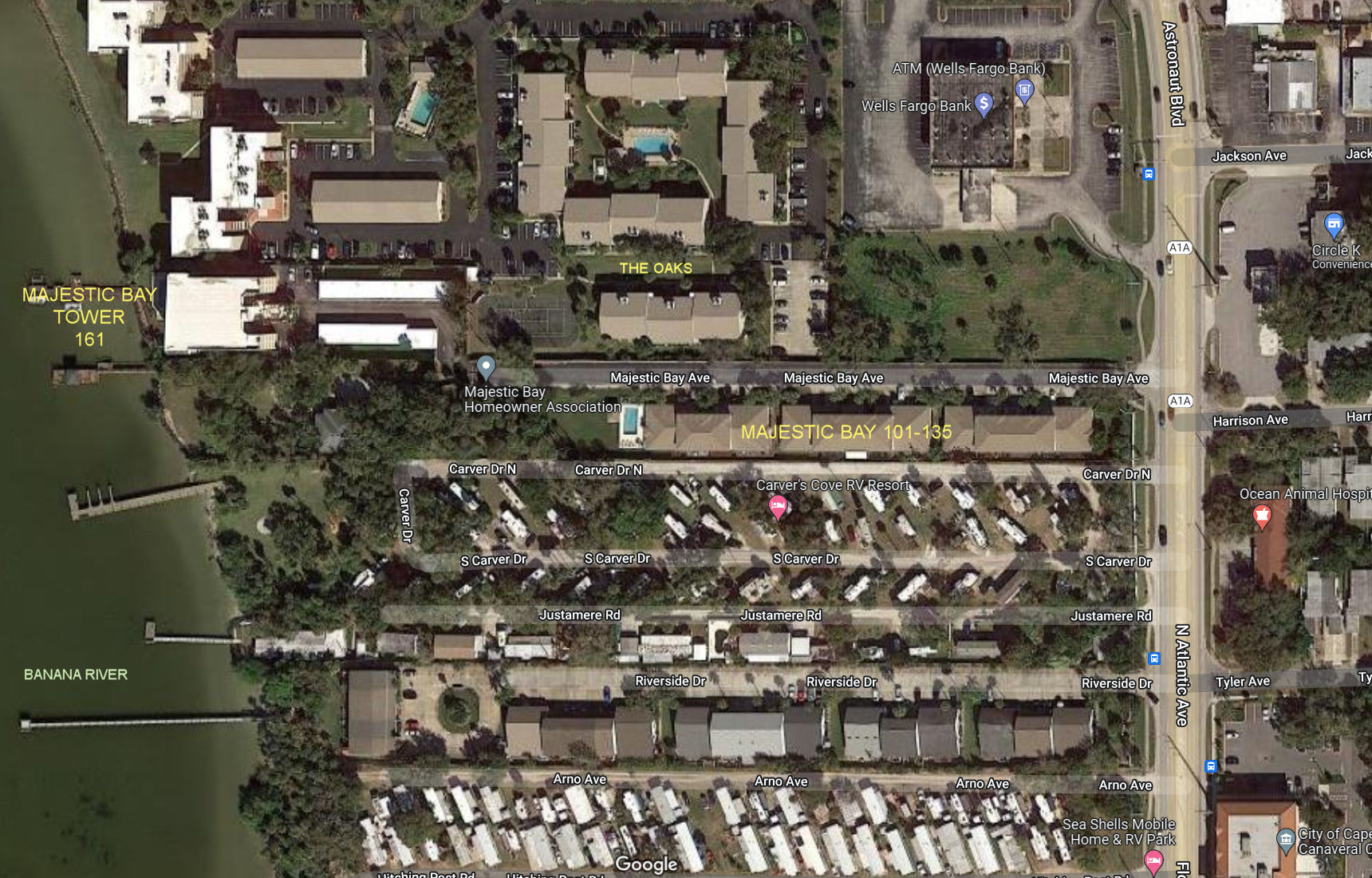 Aerial photo of Majestic Bay Tower & Townhomes