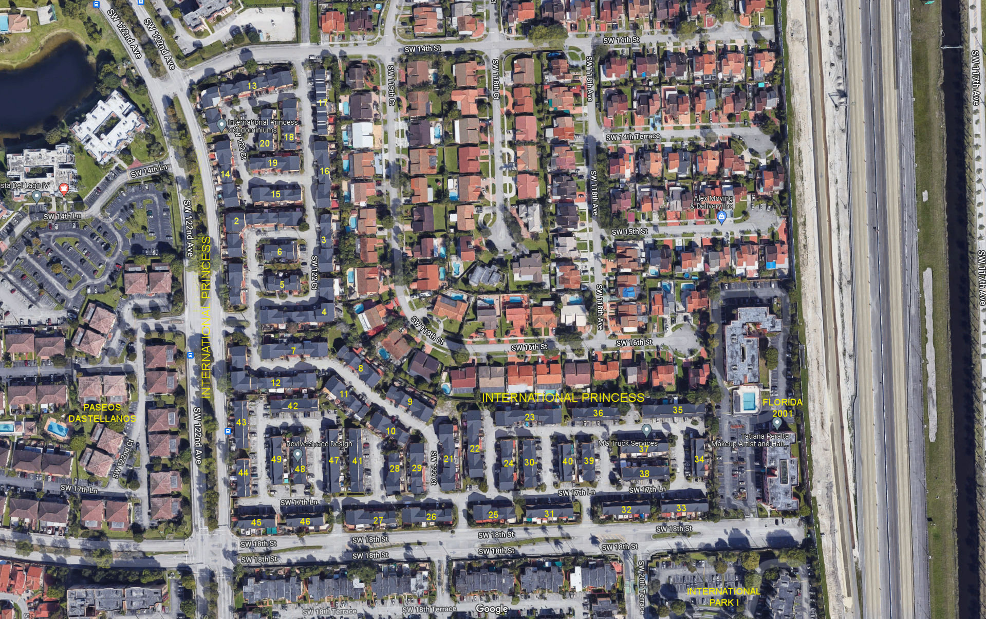 Aerial photo of International Princess