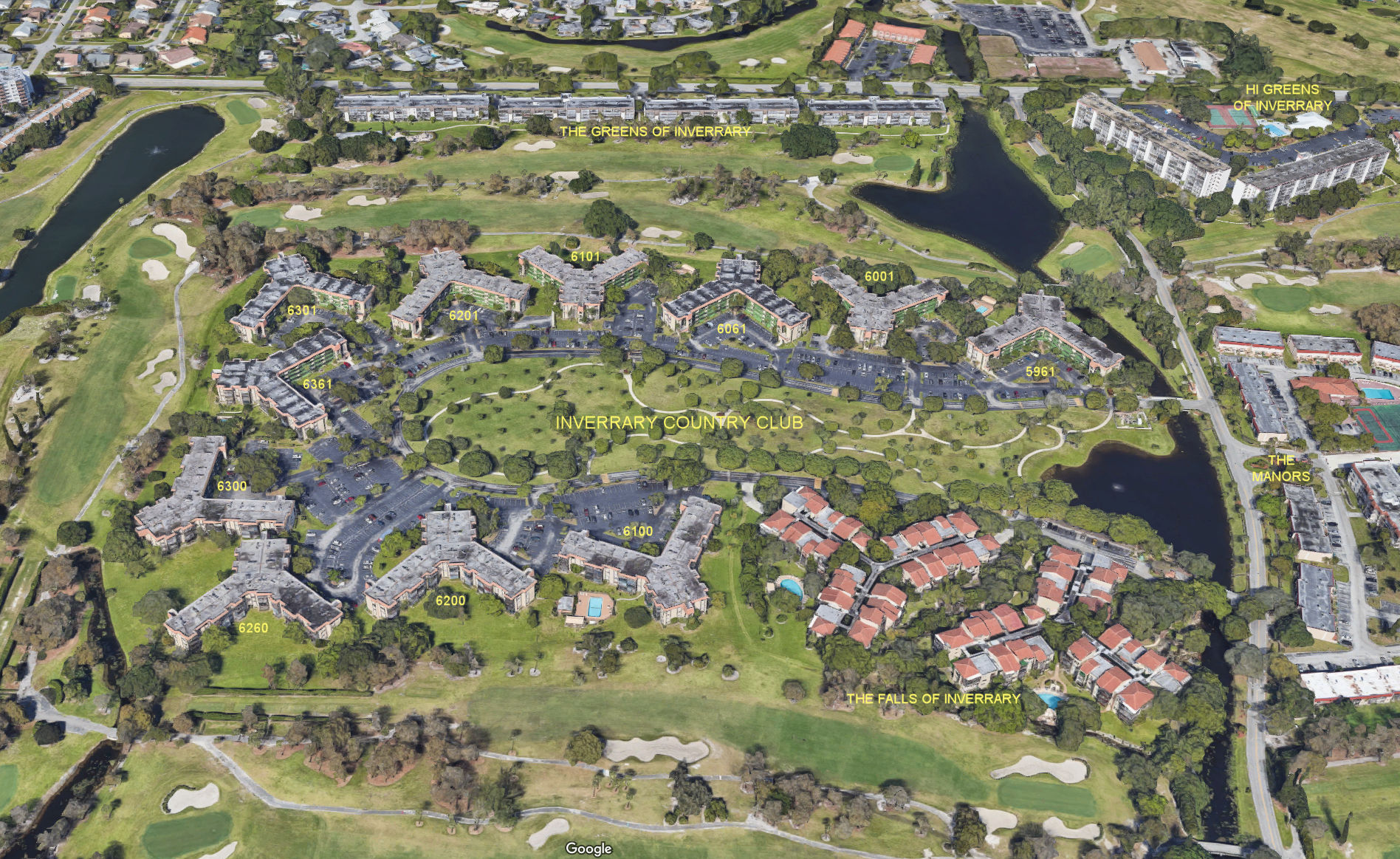 Aerial photo of Inverrary Country Club (1 to 11)