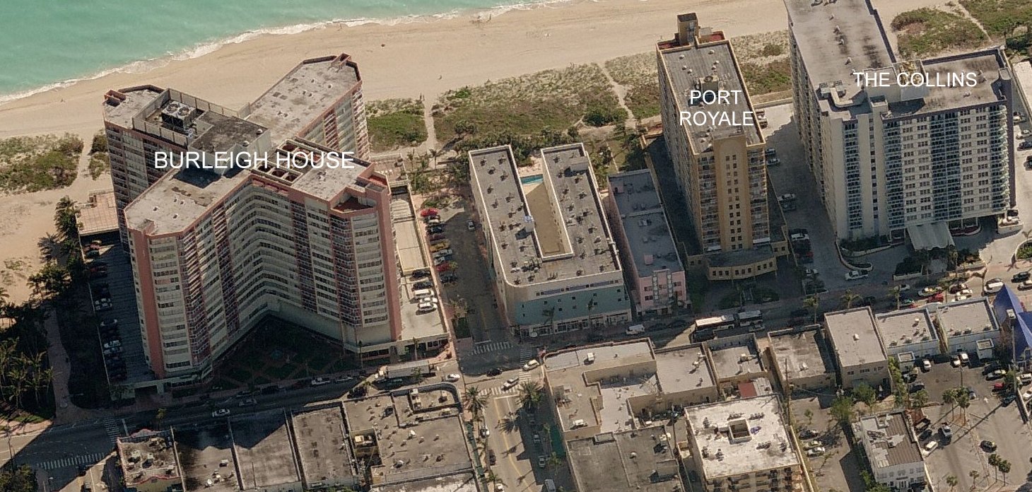 Aerial photo of Burleigh House