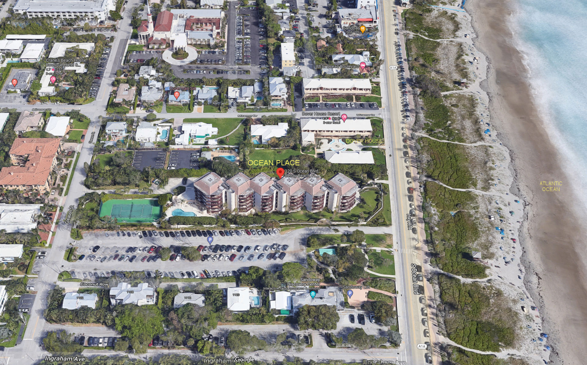 Aerial photo of Ocean Place