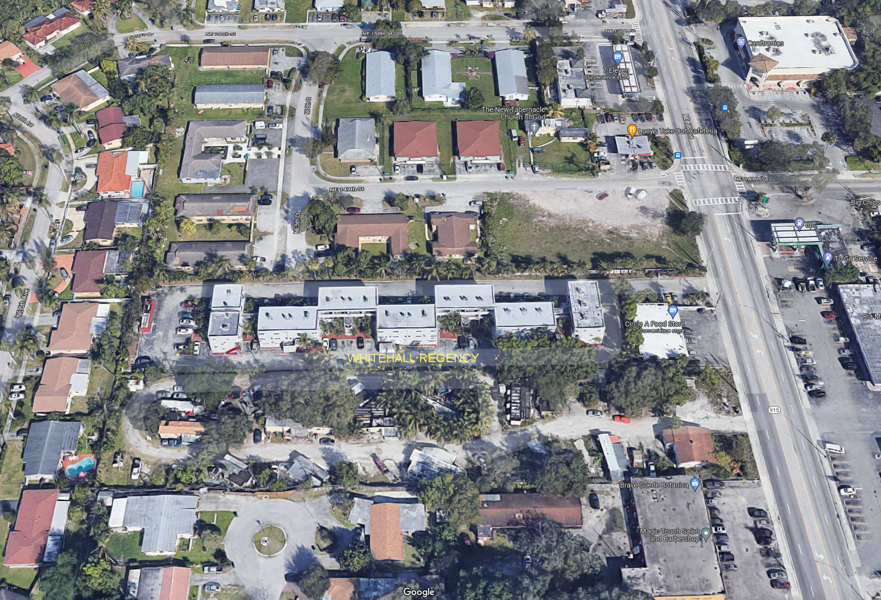 Aerial photo of Whitehall Regenccy