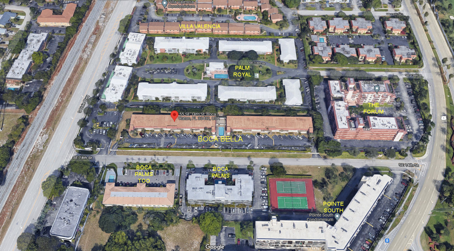 Aerial photo of Boca Bella