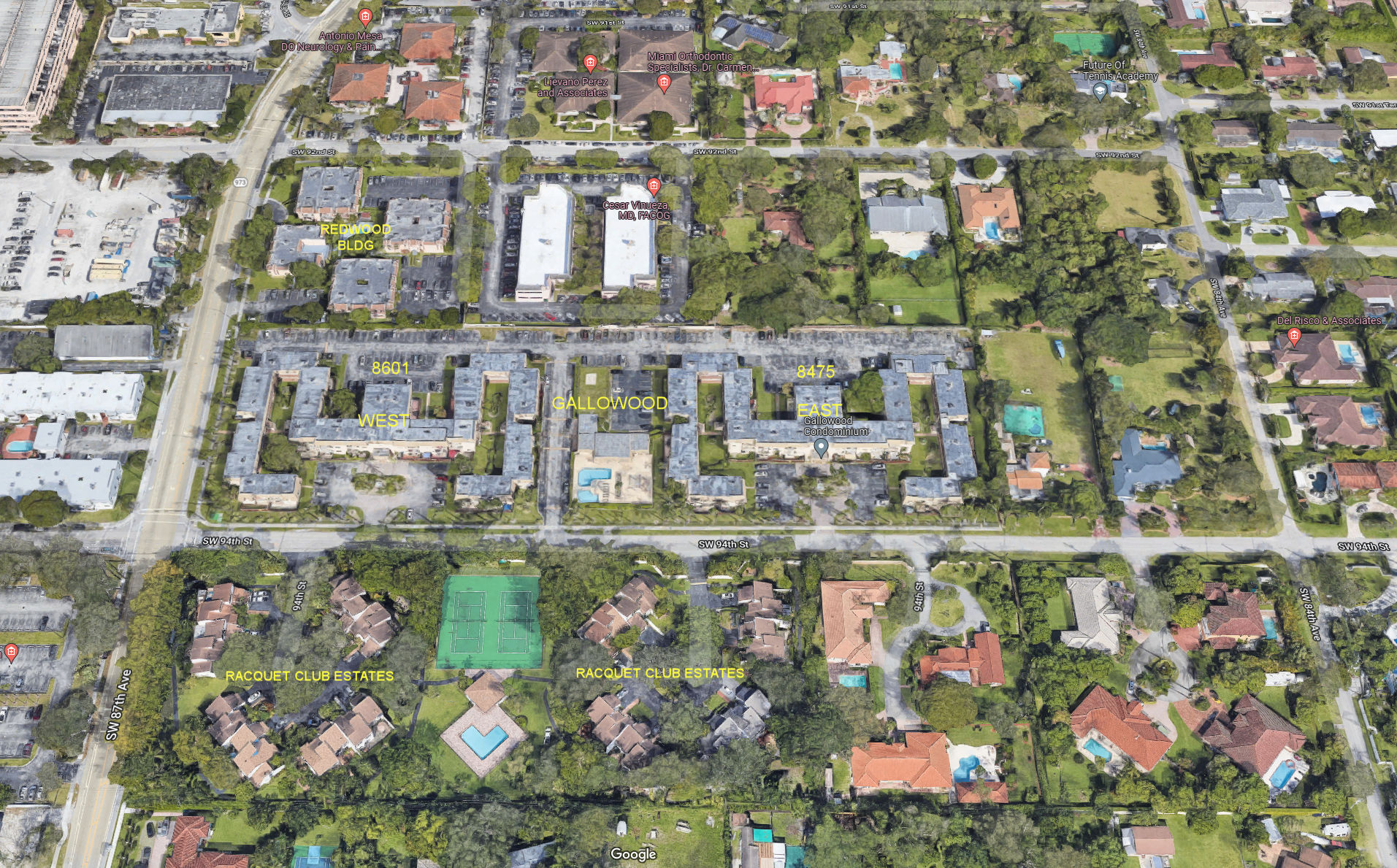 Aerial photo of Gallowood (East & West)