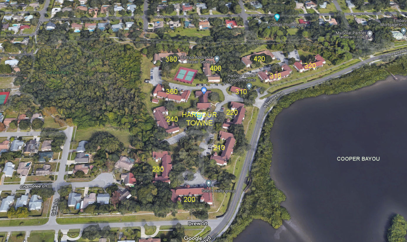 Aerial photo of Harbour Towne