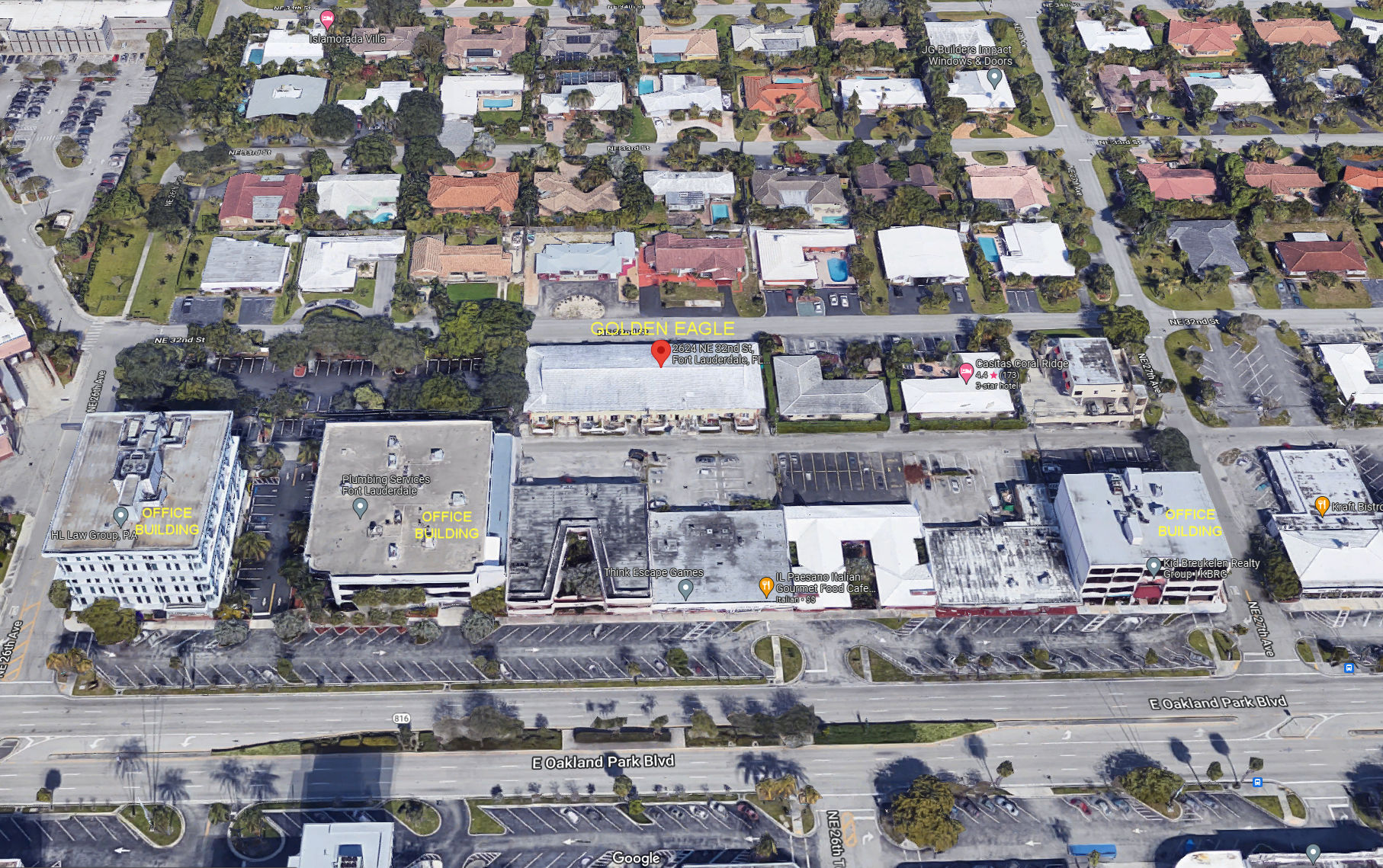 Aerial photo of Golden Eagle