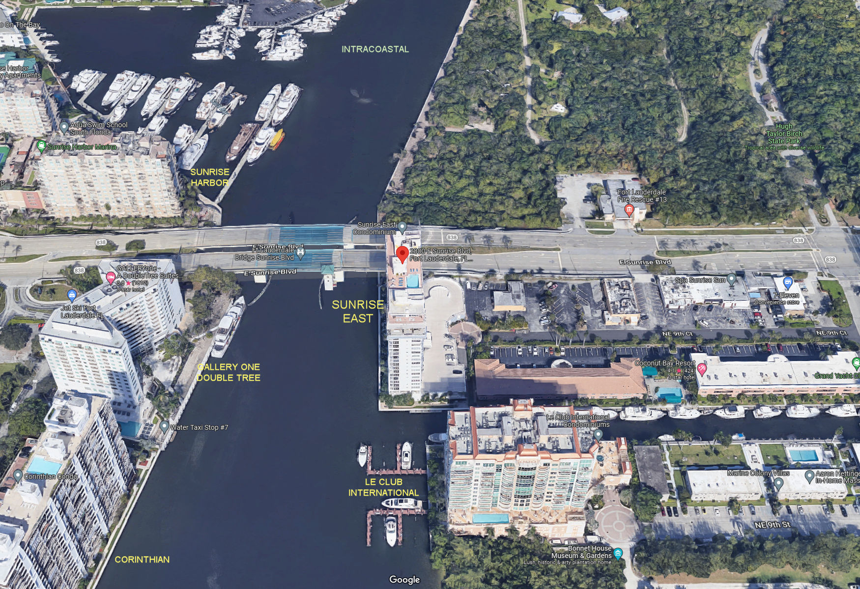 Aerial photo of Sunrise East