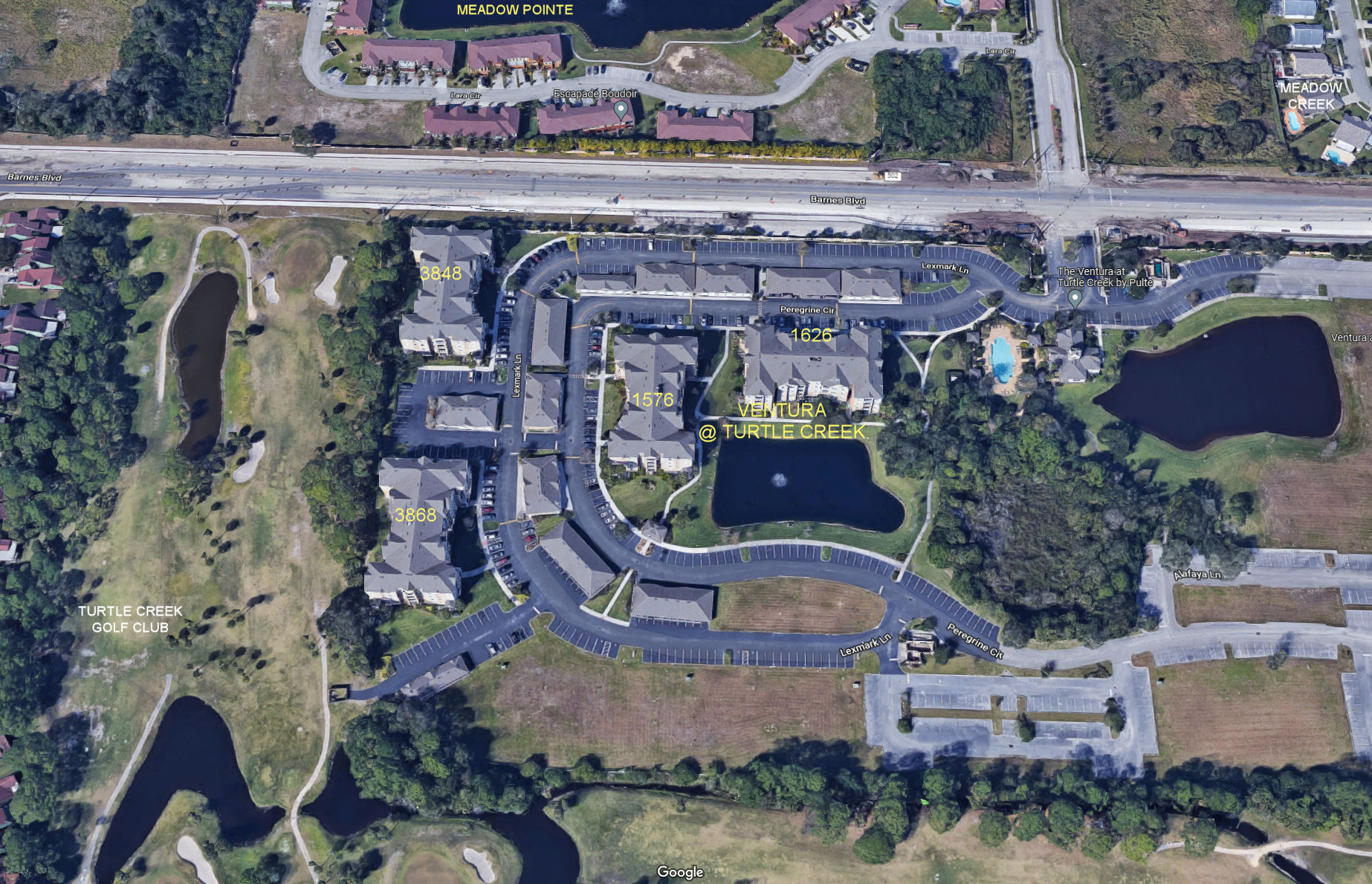 Aerial photo of Ventura at Turtle Creek (1576 1626 3848 3868)