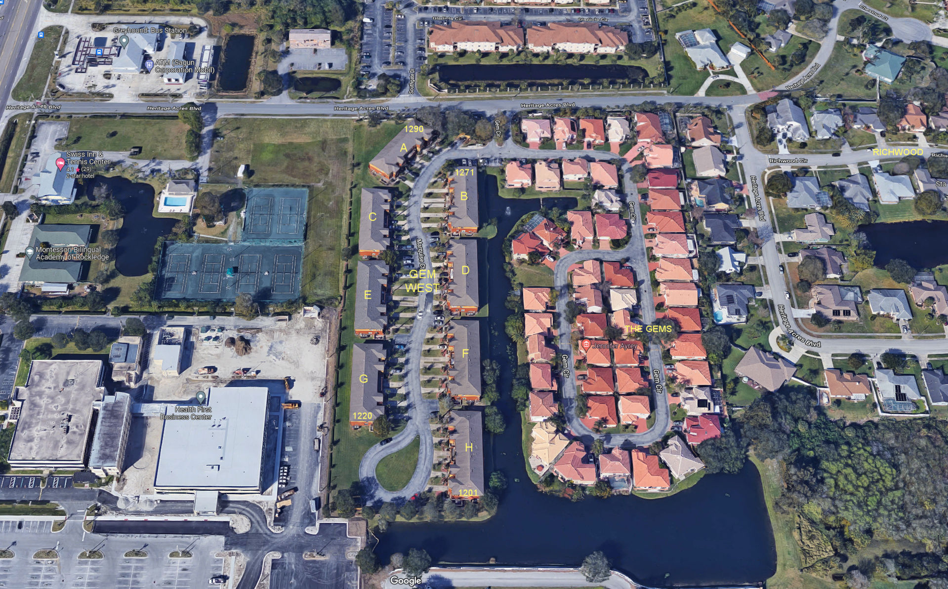 Aerial photo of Gems West