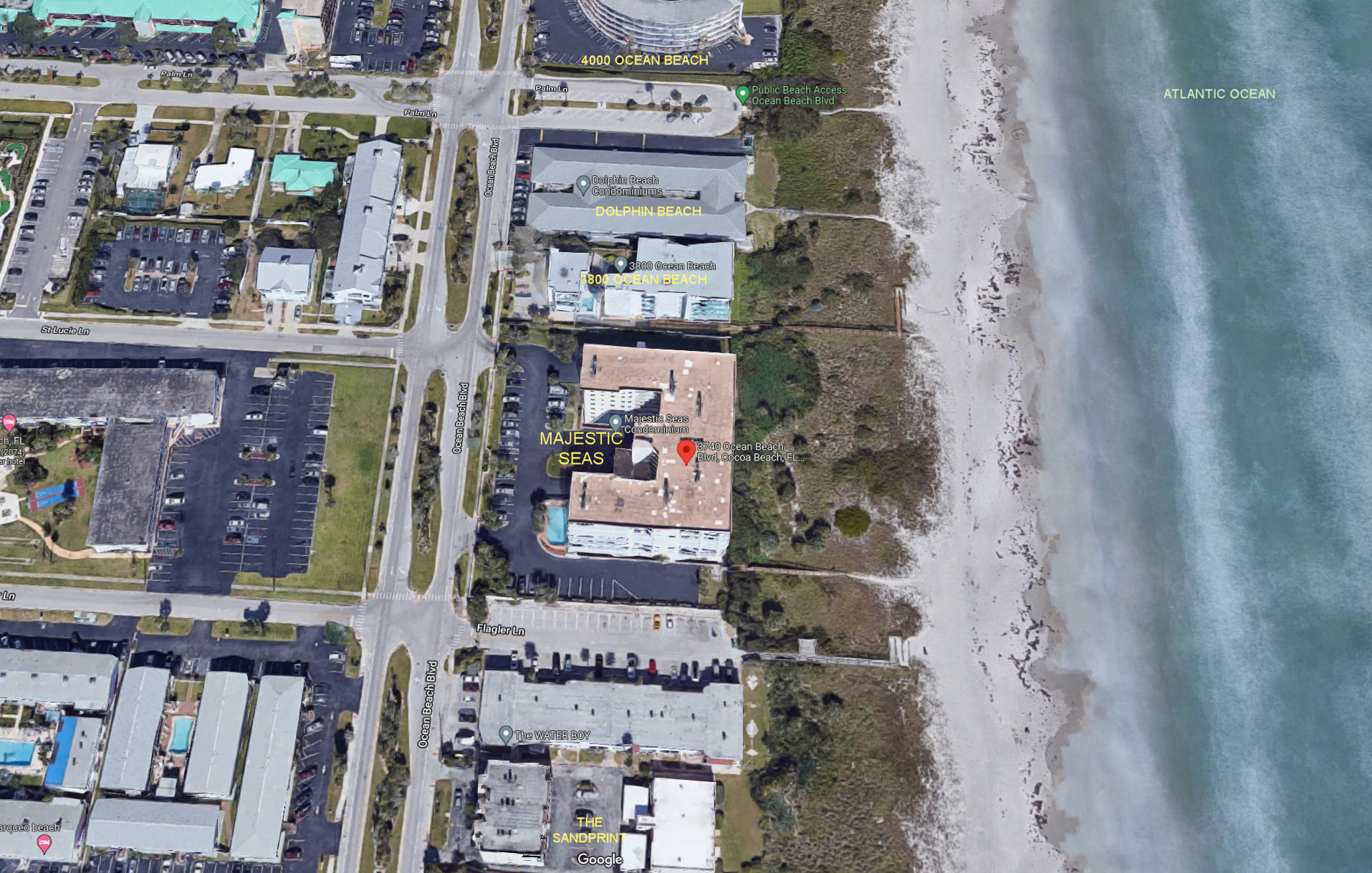 Aerial photo of Majestic Seas