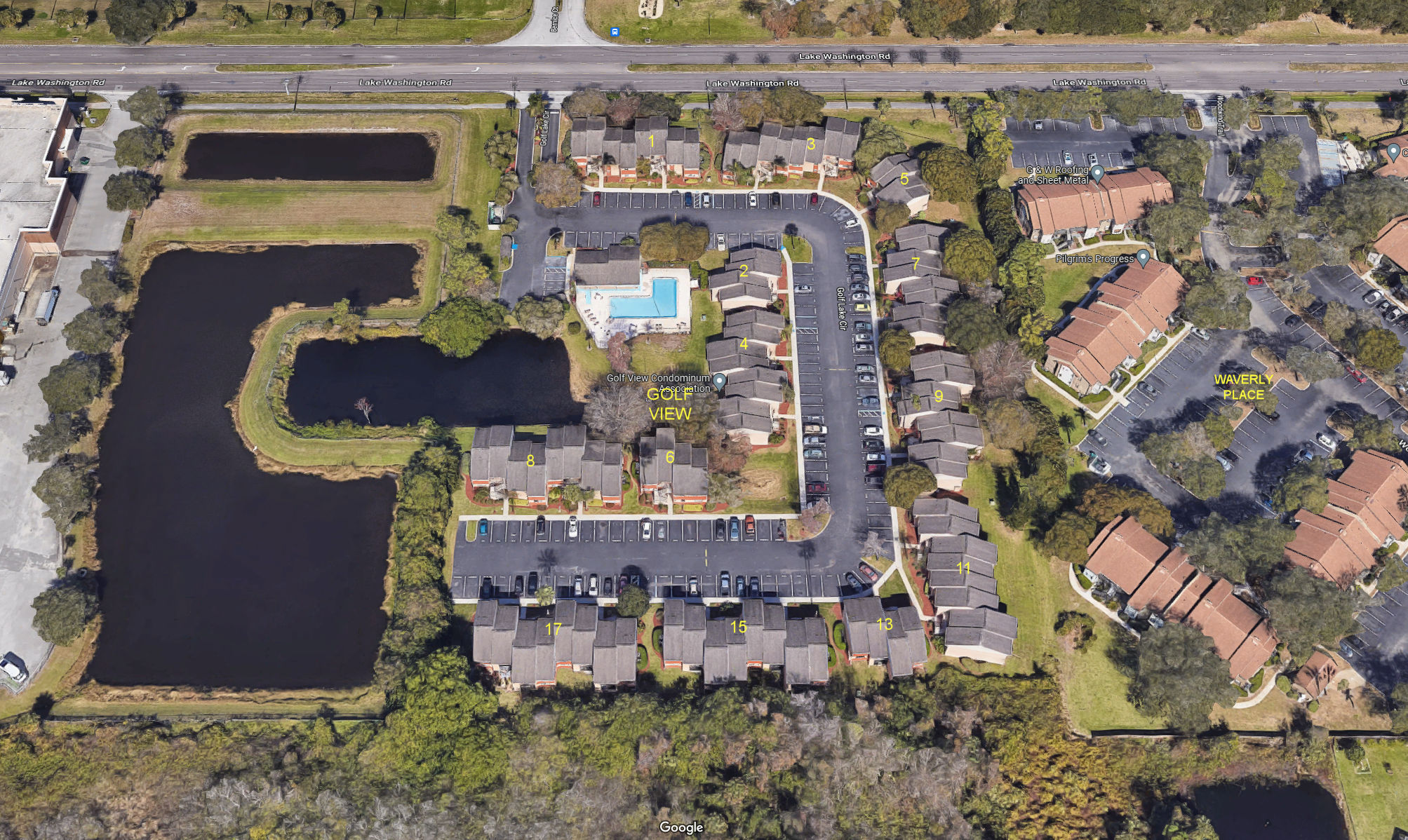 Aerial photo of Golf View