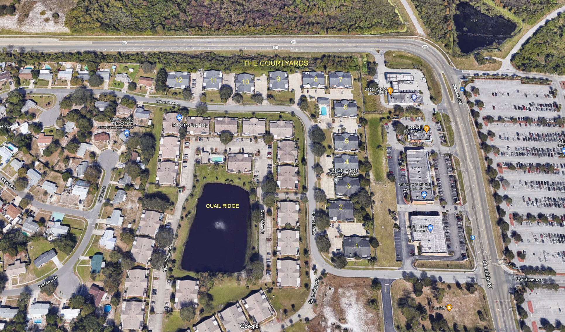 Aerial photo of Courtyards (The)