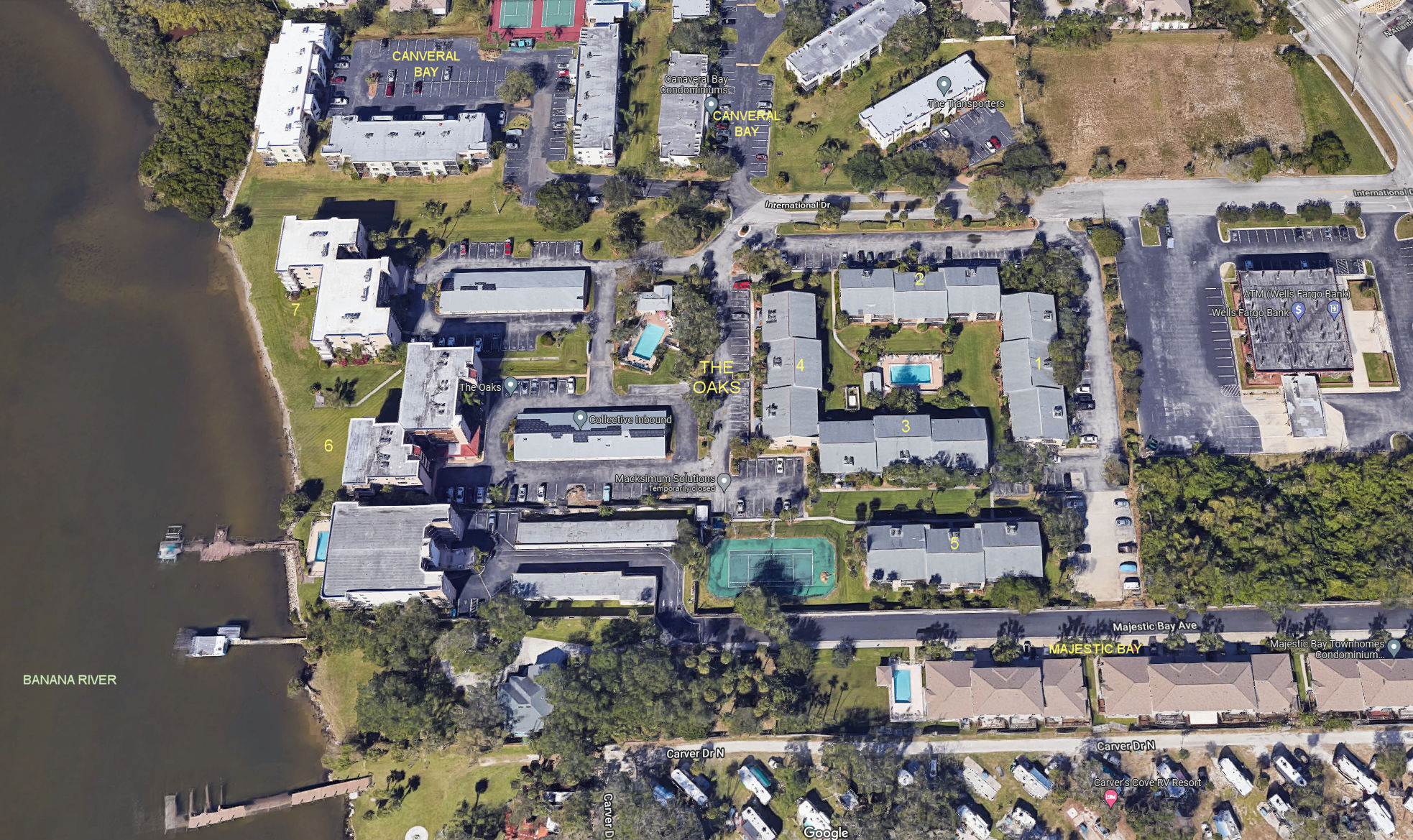 Aerial photo of Oaks (The)