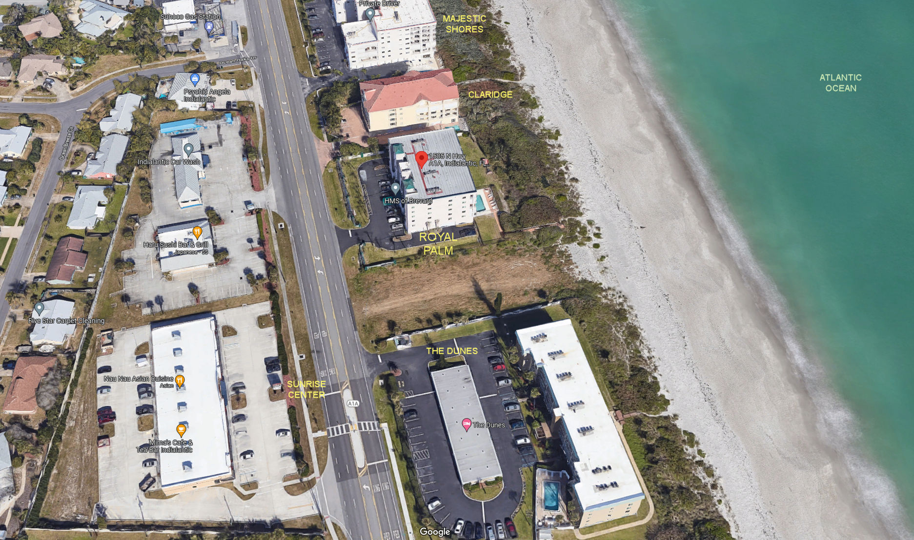 Aerial photo of Royal Palm