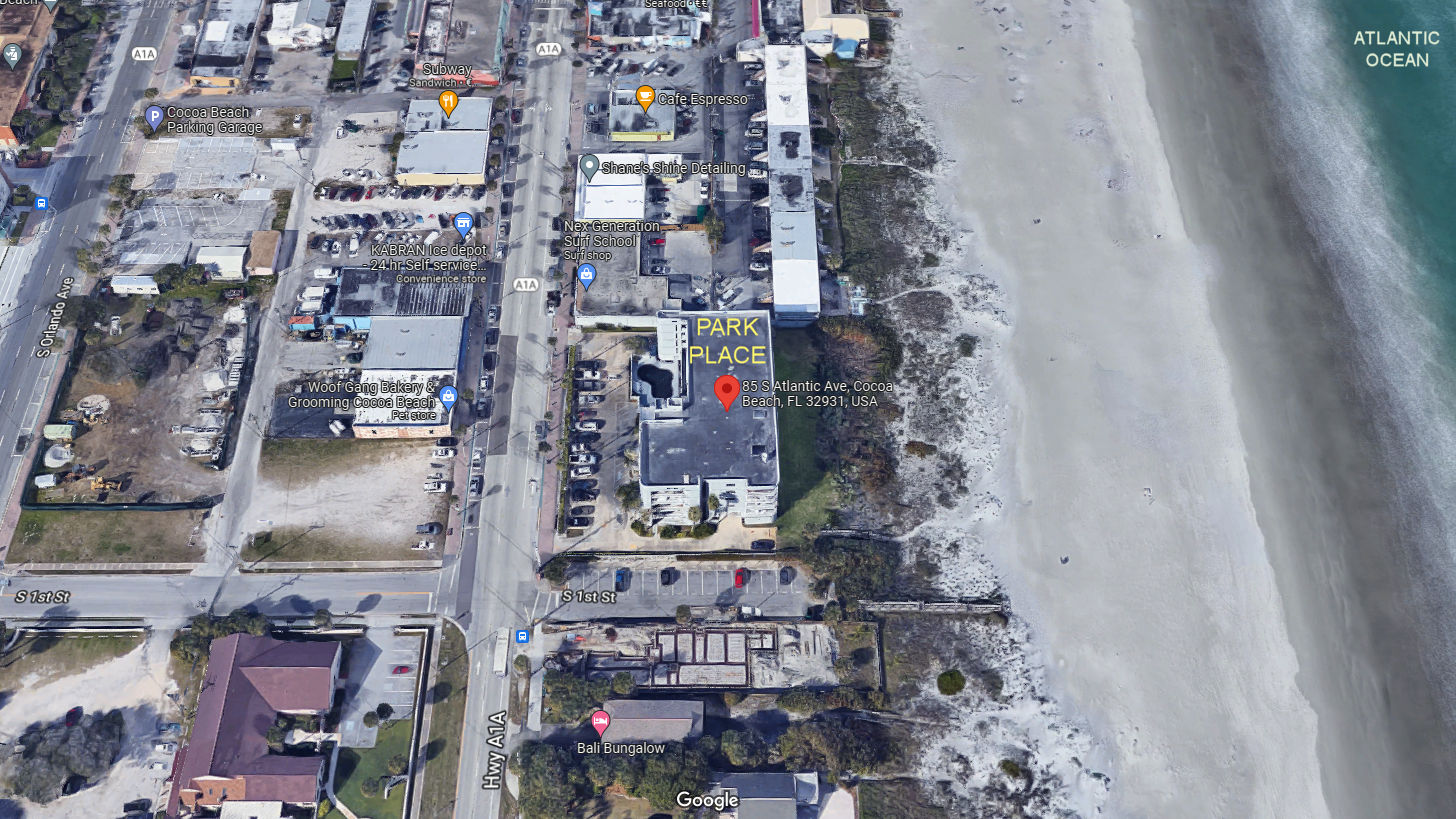 Aerial photo of Park Place