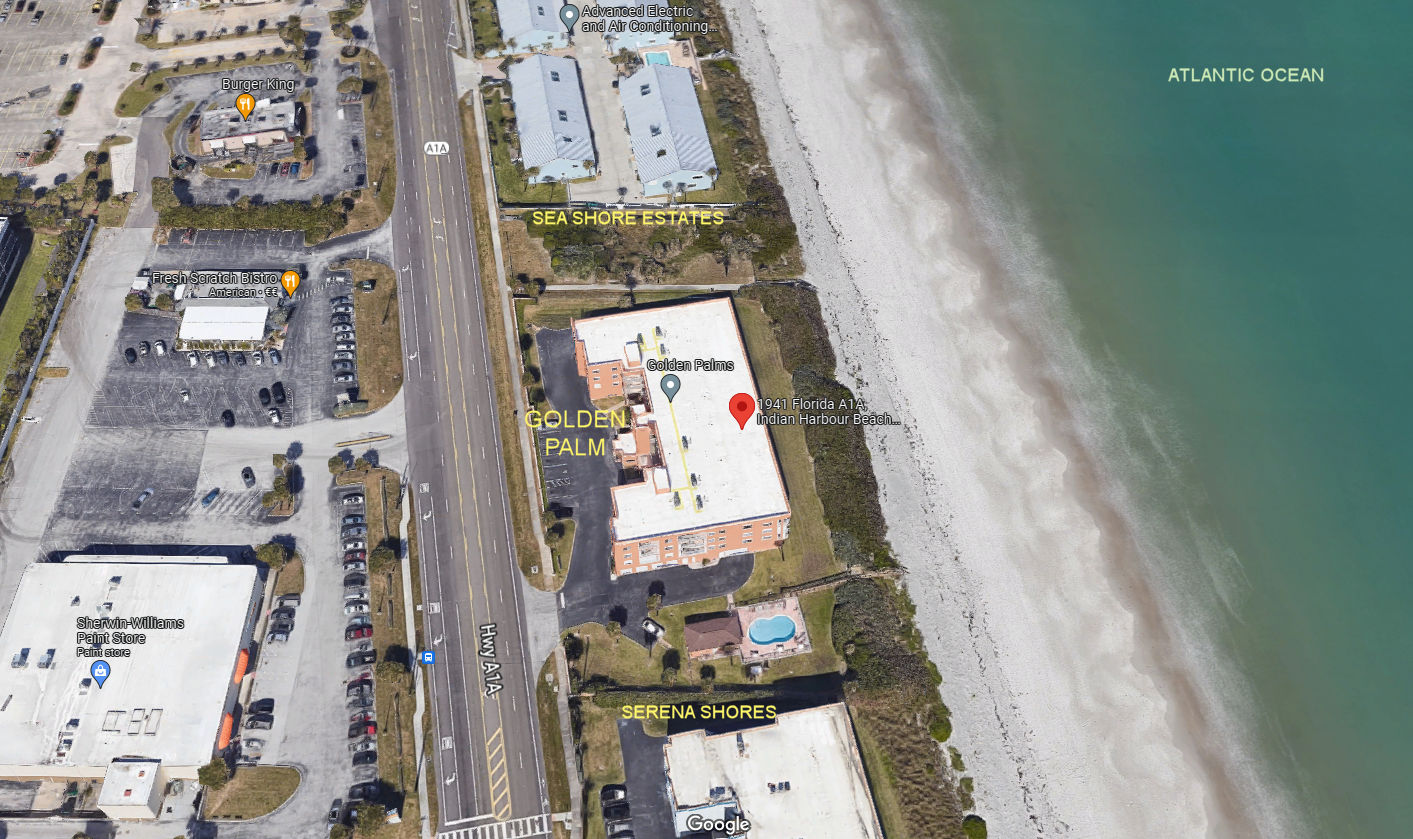 Aerial photo of Golden Palm