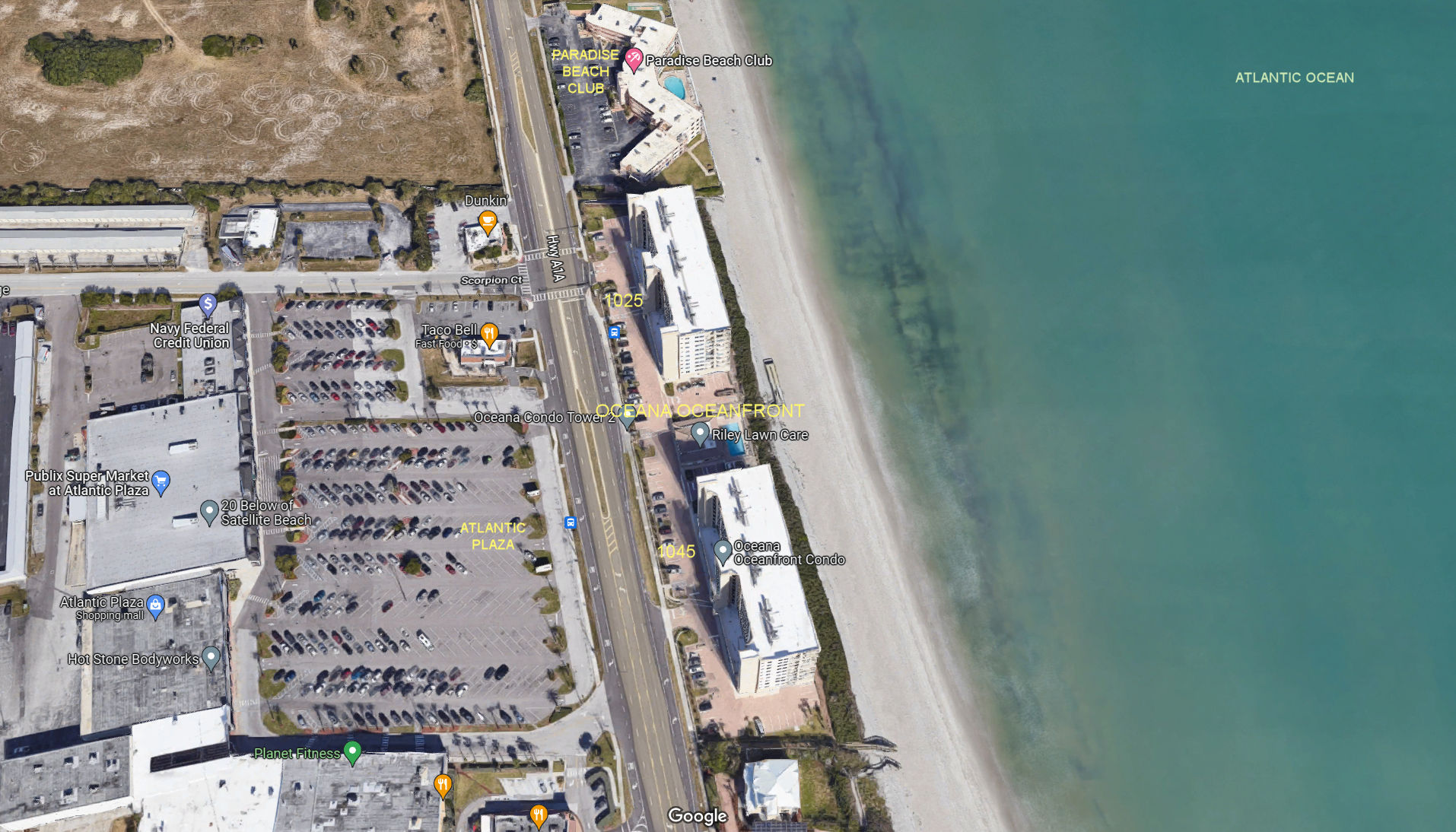 Aerial photo of Oceana Oceanfront (North & South)