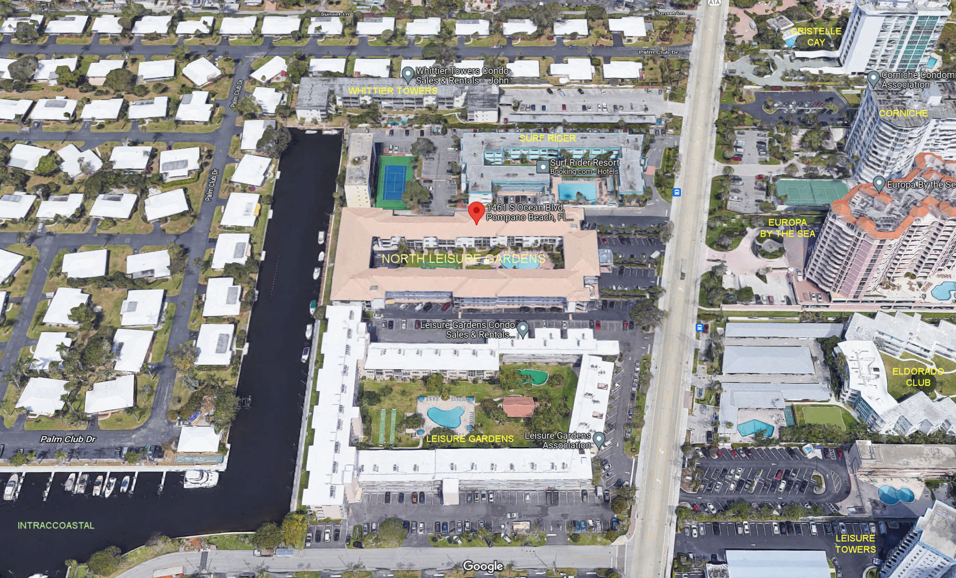 Aerial photo of North Leisure Gardens