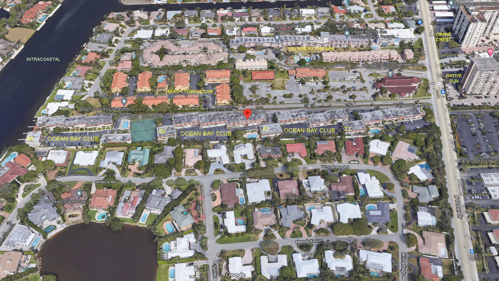 Aerial photo of Ocean Bay Club